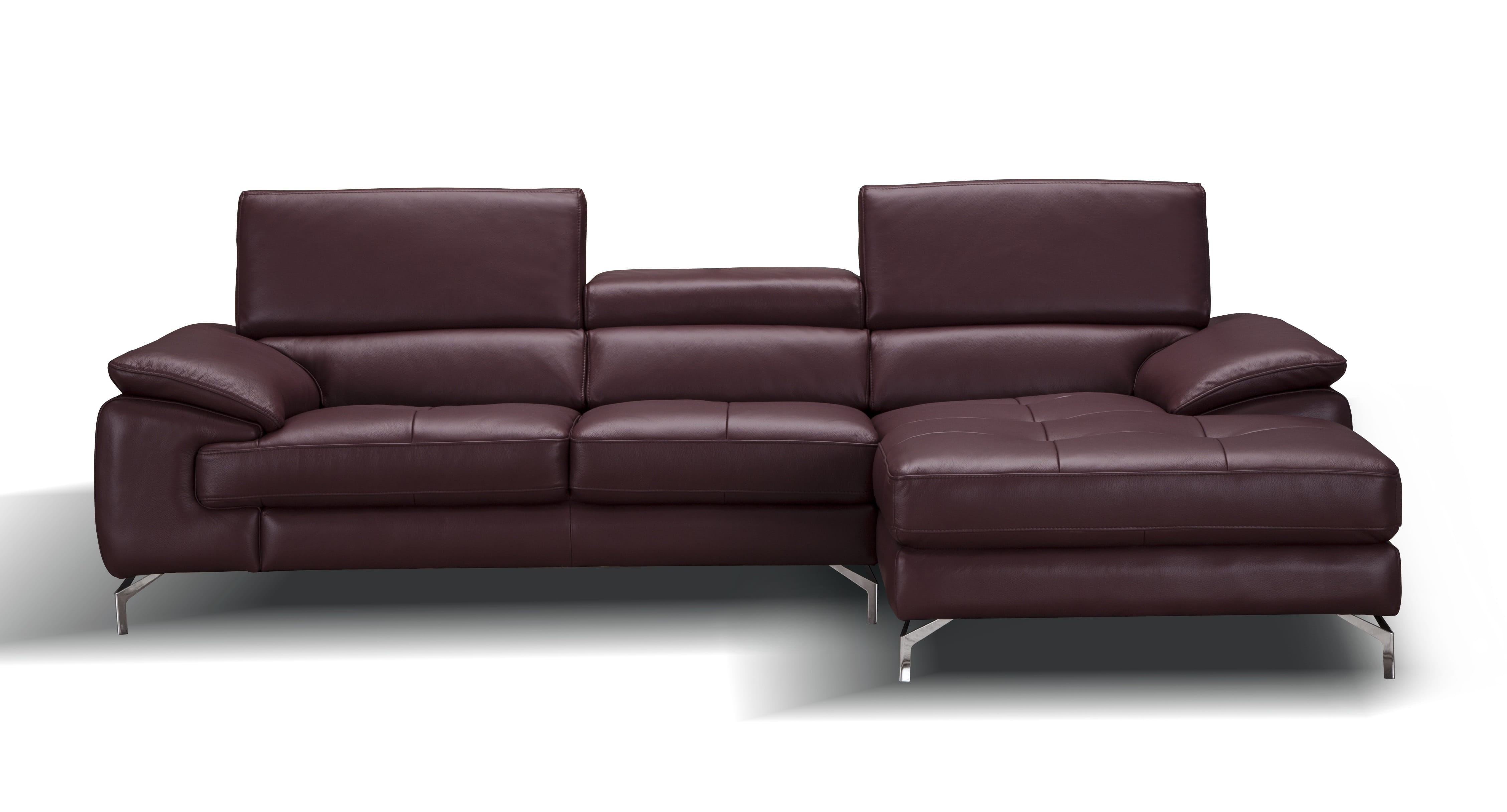 Elite Space Living Belfast Maroon Leather RAF Mini Sectional