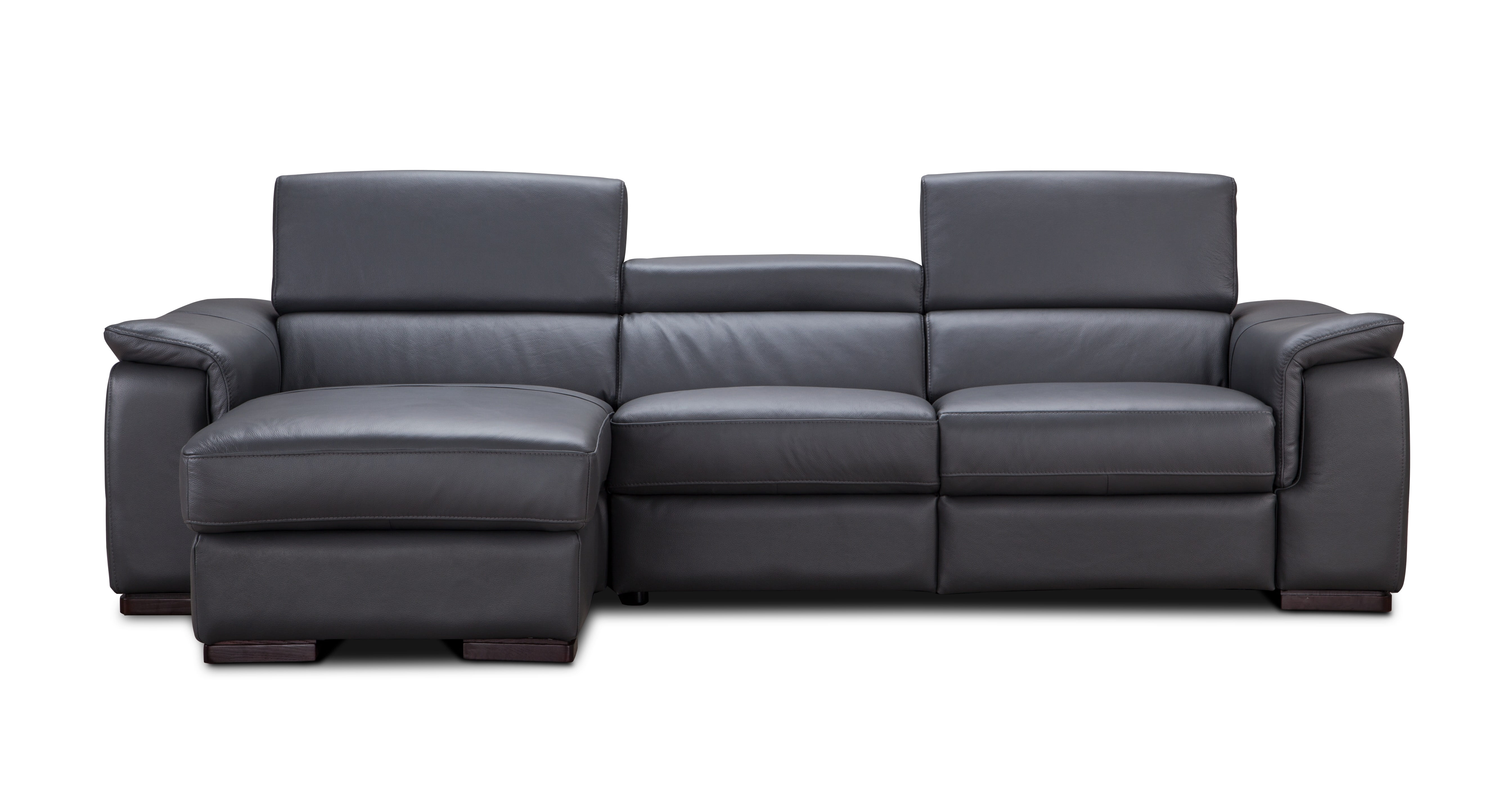 JM Furniture Allegra Slate Grey Left Hand Facing Chaise Sectional