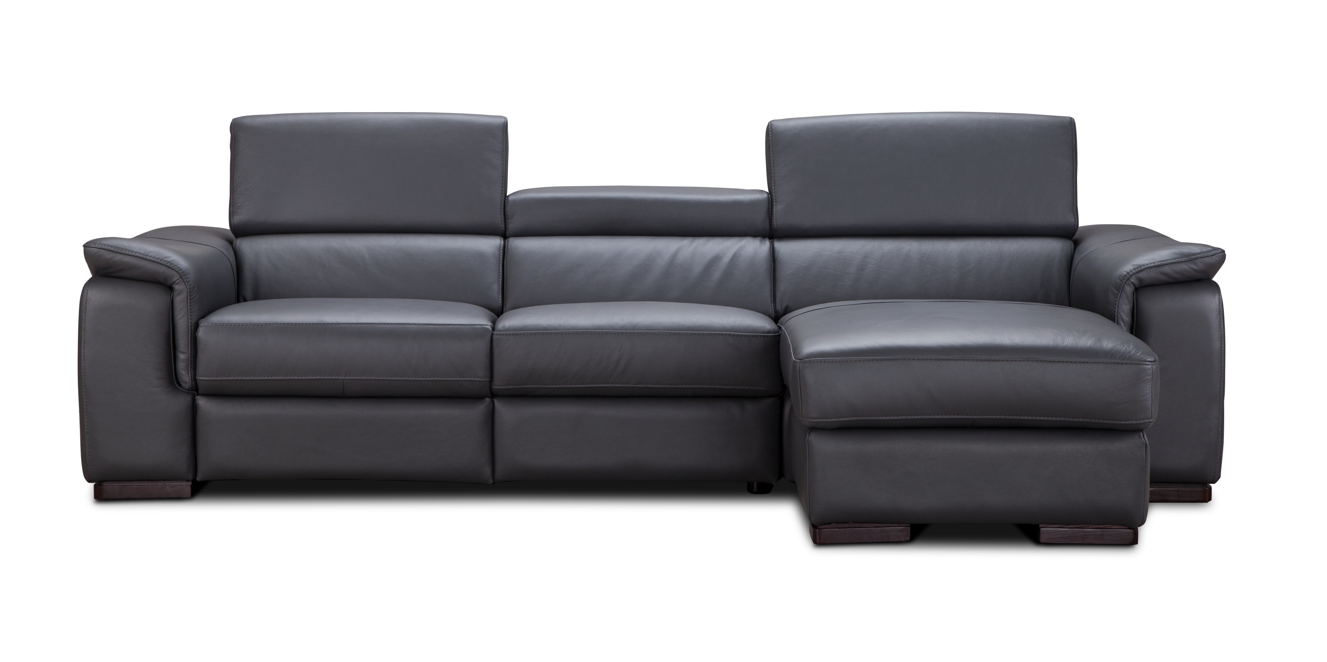 JM Furniture Allegra Slate Grey Right Hand Facing Chaise Sectional