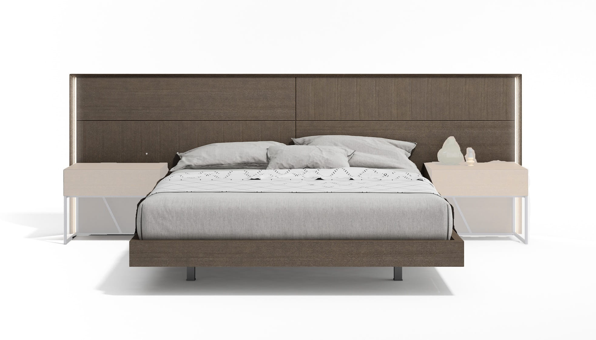 JM Furniture Almada Ash Queen Bed