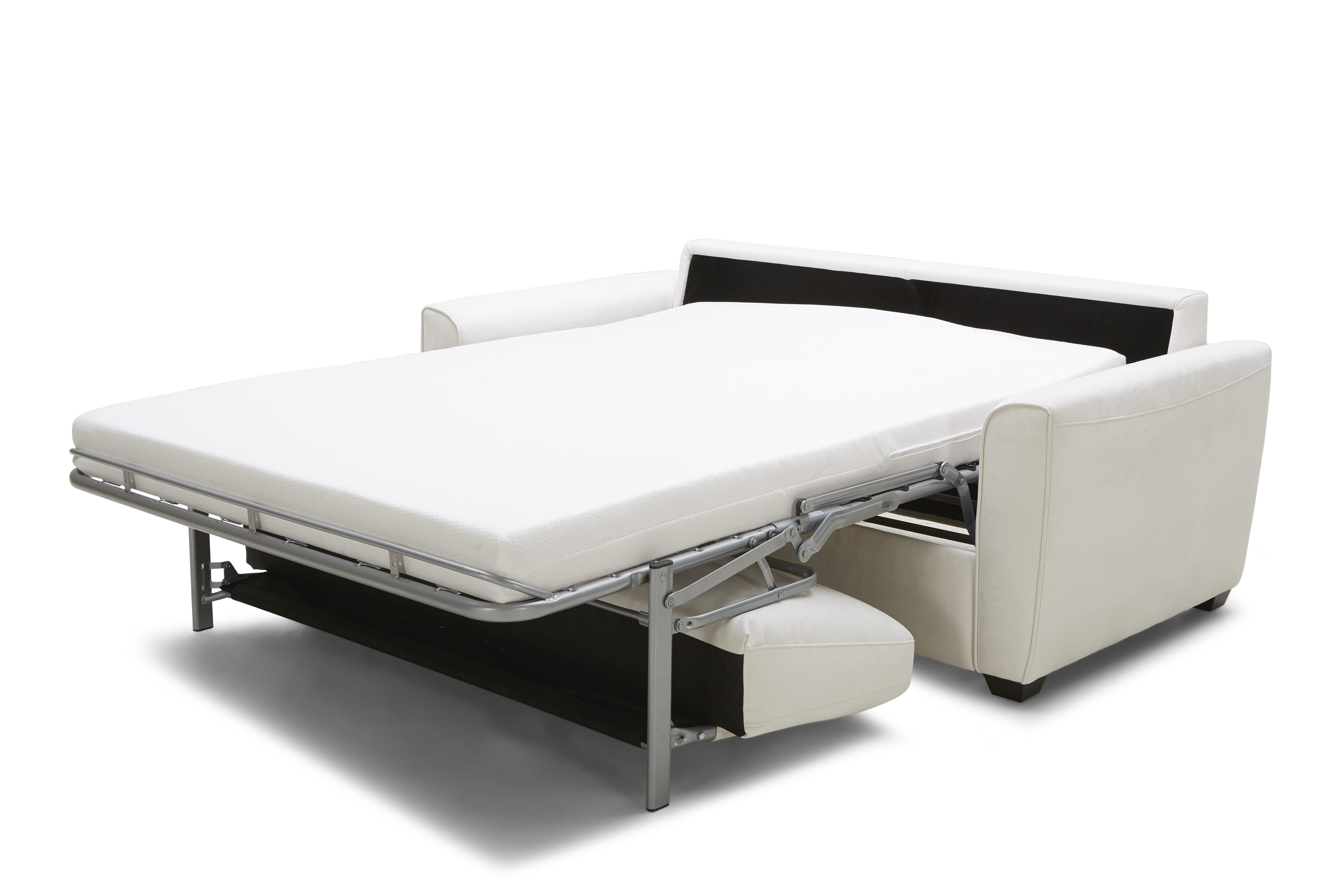 Elite Space Living Lyon White 37.7 Inch Track Arms Sofa