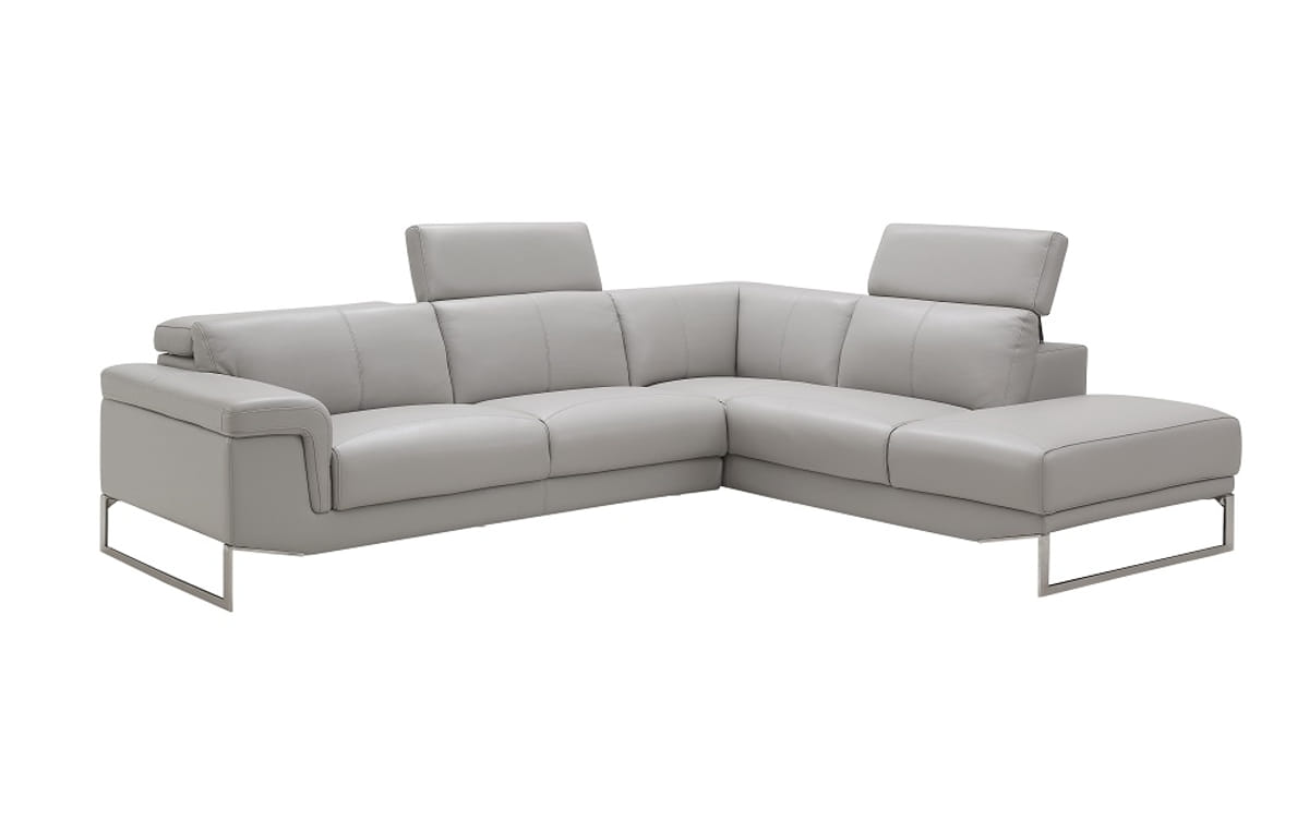 JM Furniture Athena Light Grey RAF Sectional