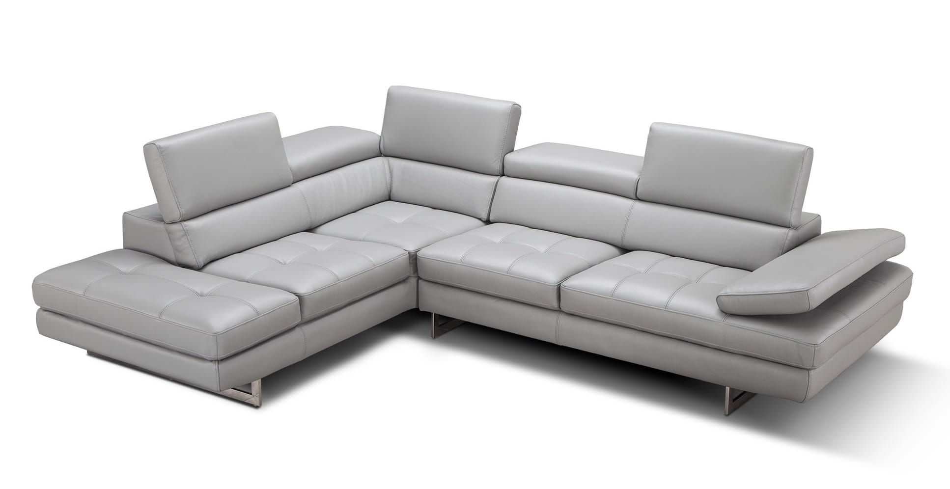 JM Furniture Aurora Light Grey LAF Sectional