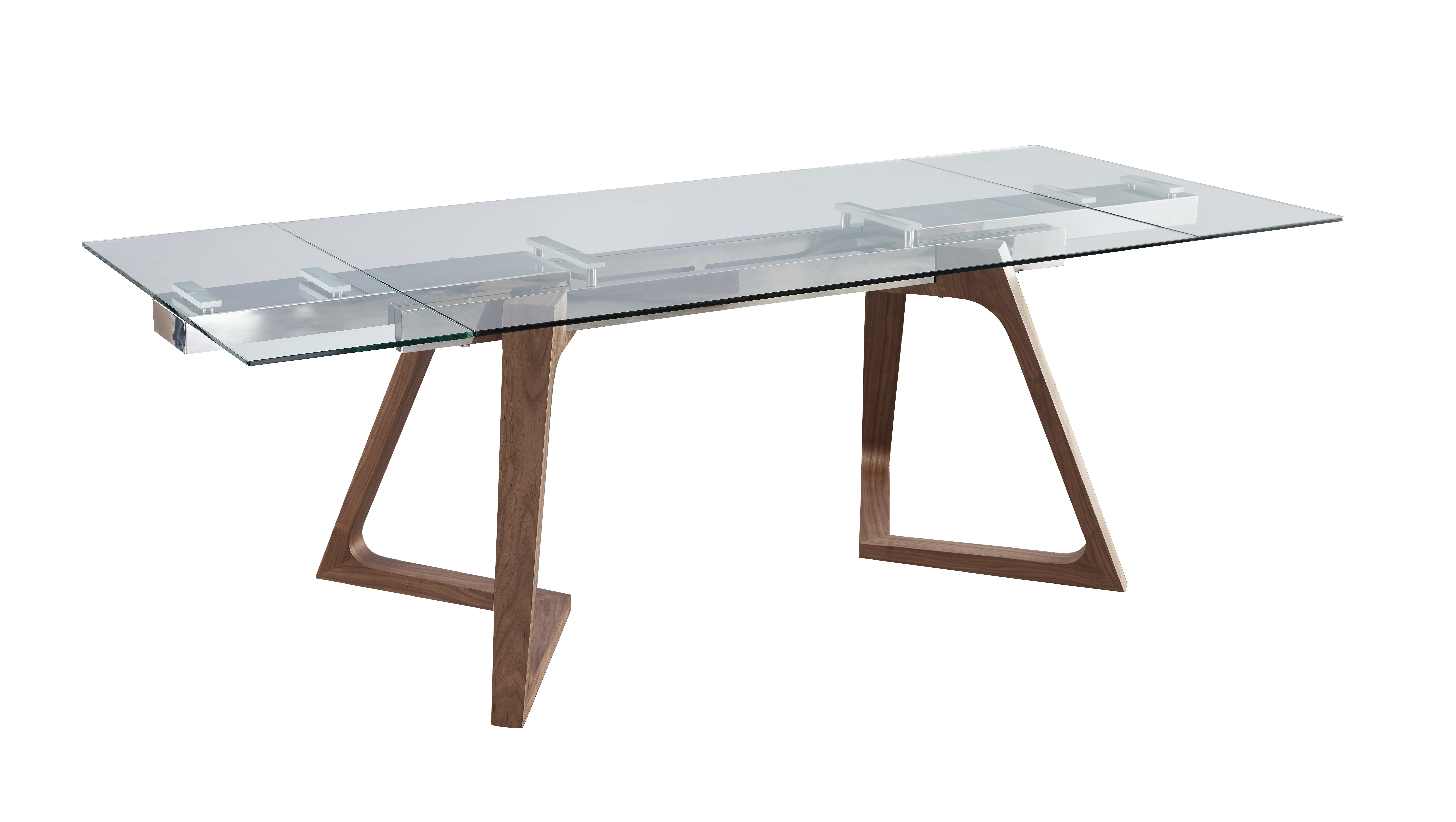 JM Furniture Class Clear Extension Dining Table