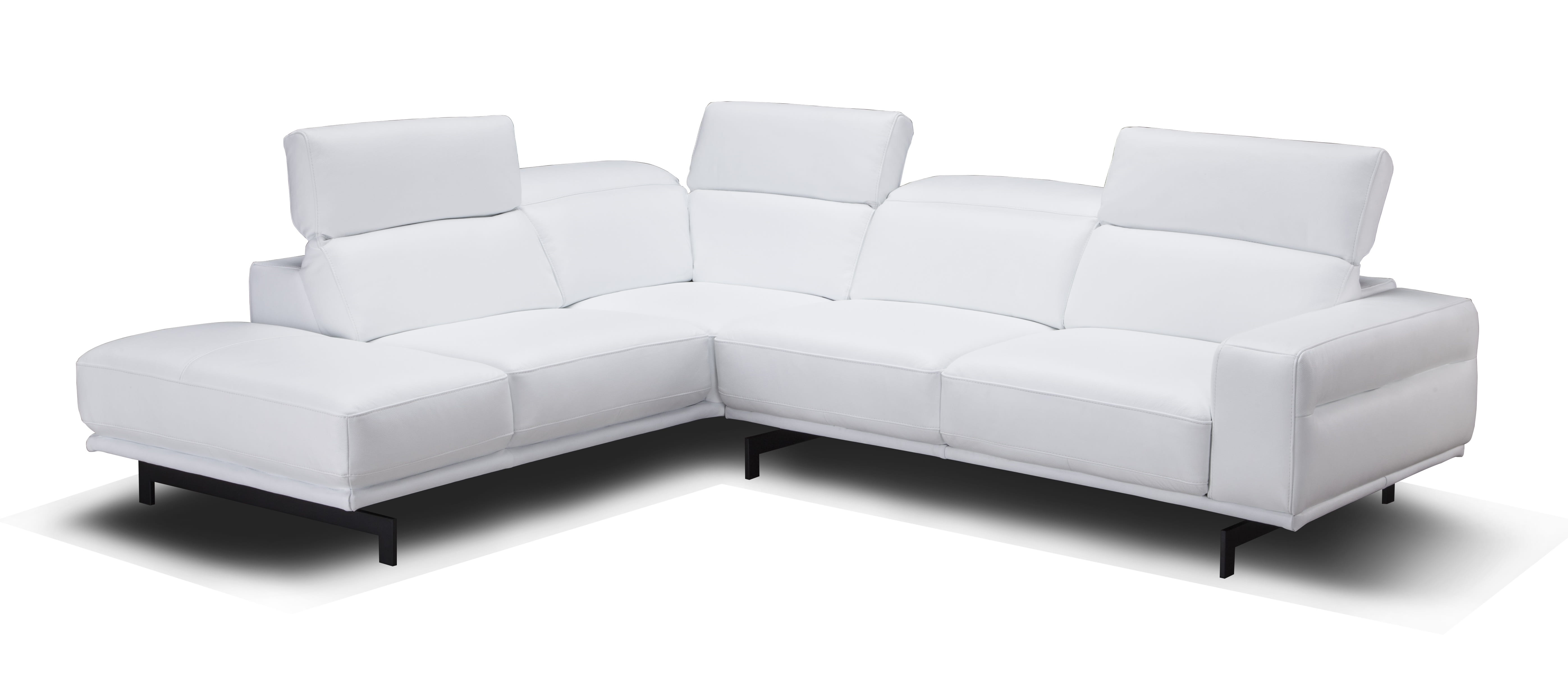 JM Furniture Davenport Snow White LAF Sectional