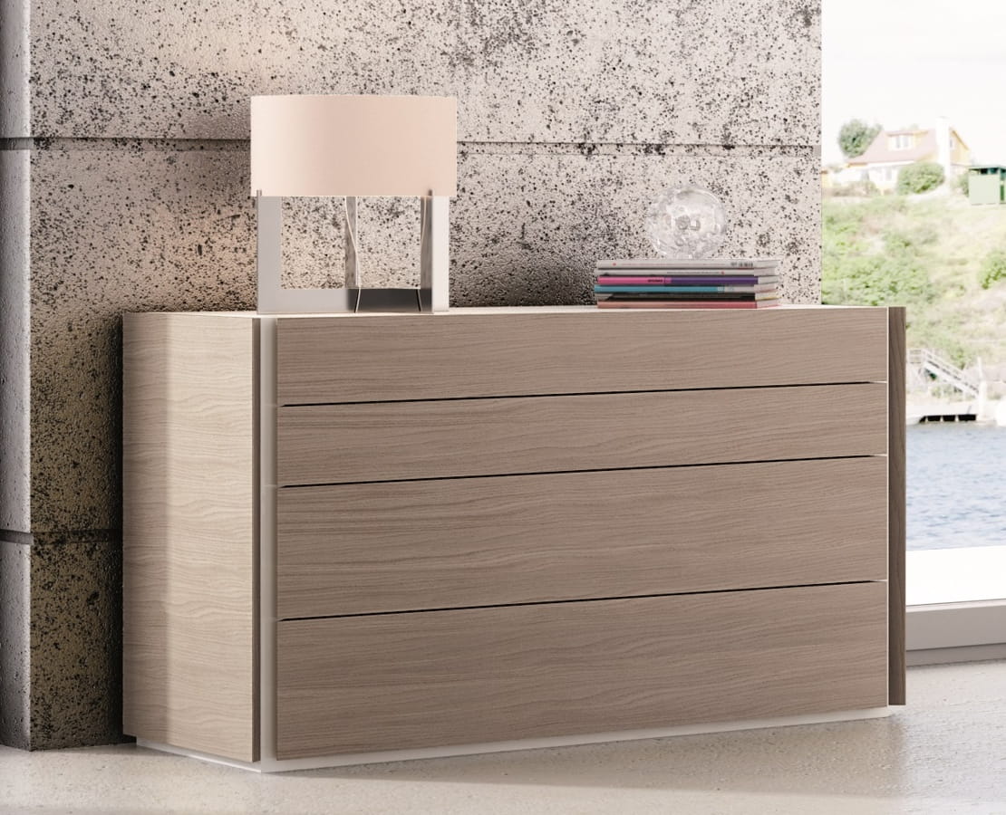 JM Furniture Evora Wenge Light Grey Dresser