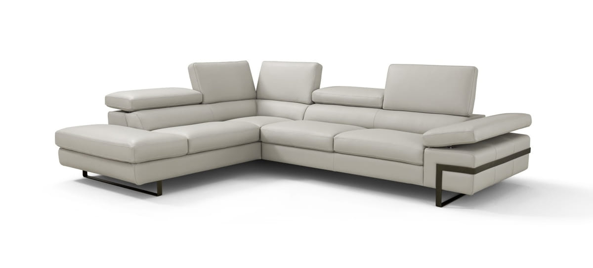 JM Furniture I867 Light Grey Left Hand Facing Chaise Sectional