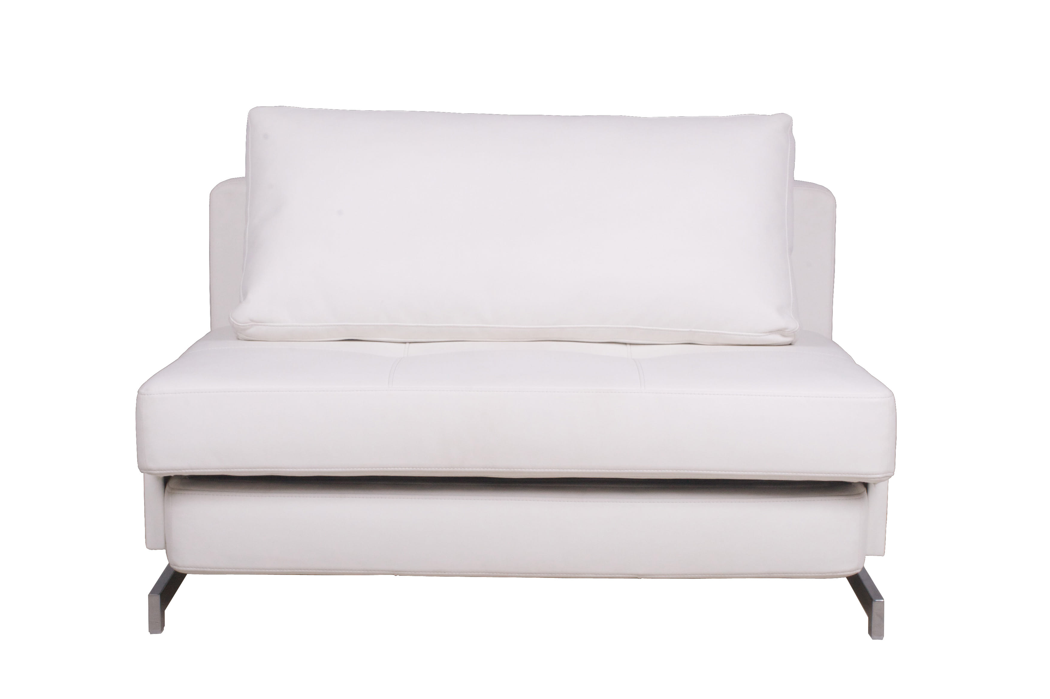 JM Furniture K43 1 White Leatherette Premium Sofa Bed