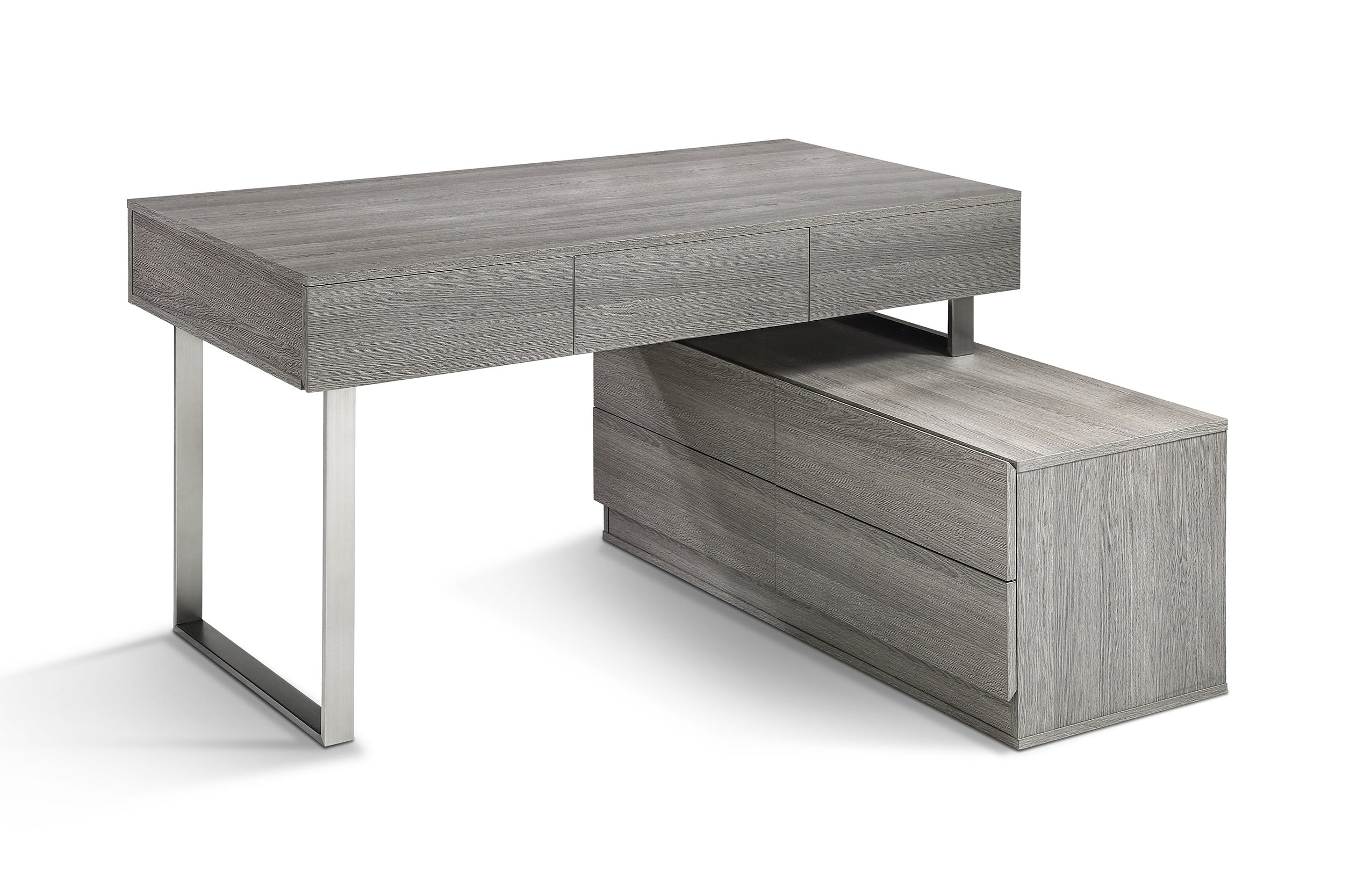 JM Furniture KD12 Matte Grey Office Desk