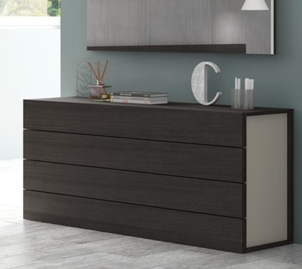 JM Furniture Maia Light Grey Wenge Dresser