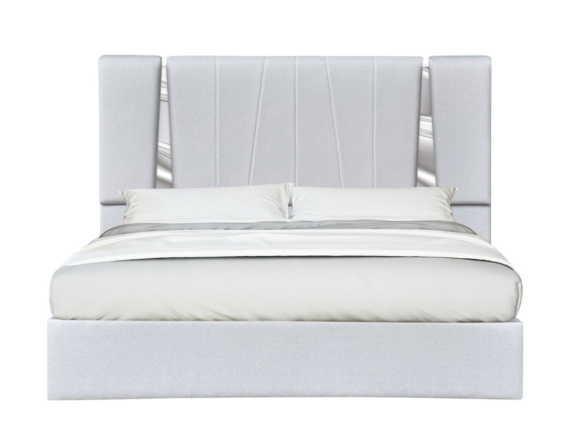 JM Furniture Matisse Silver Grey Queen Bed