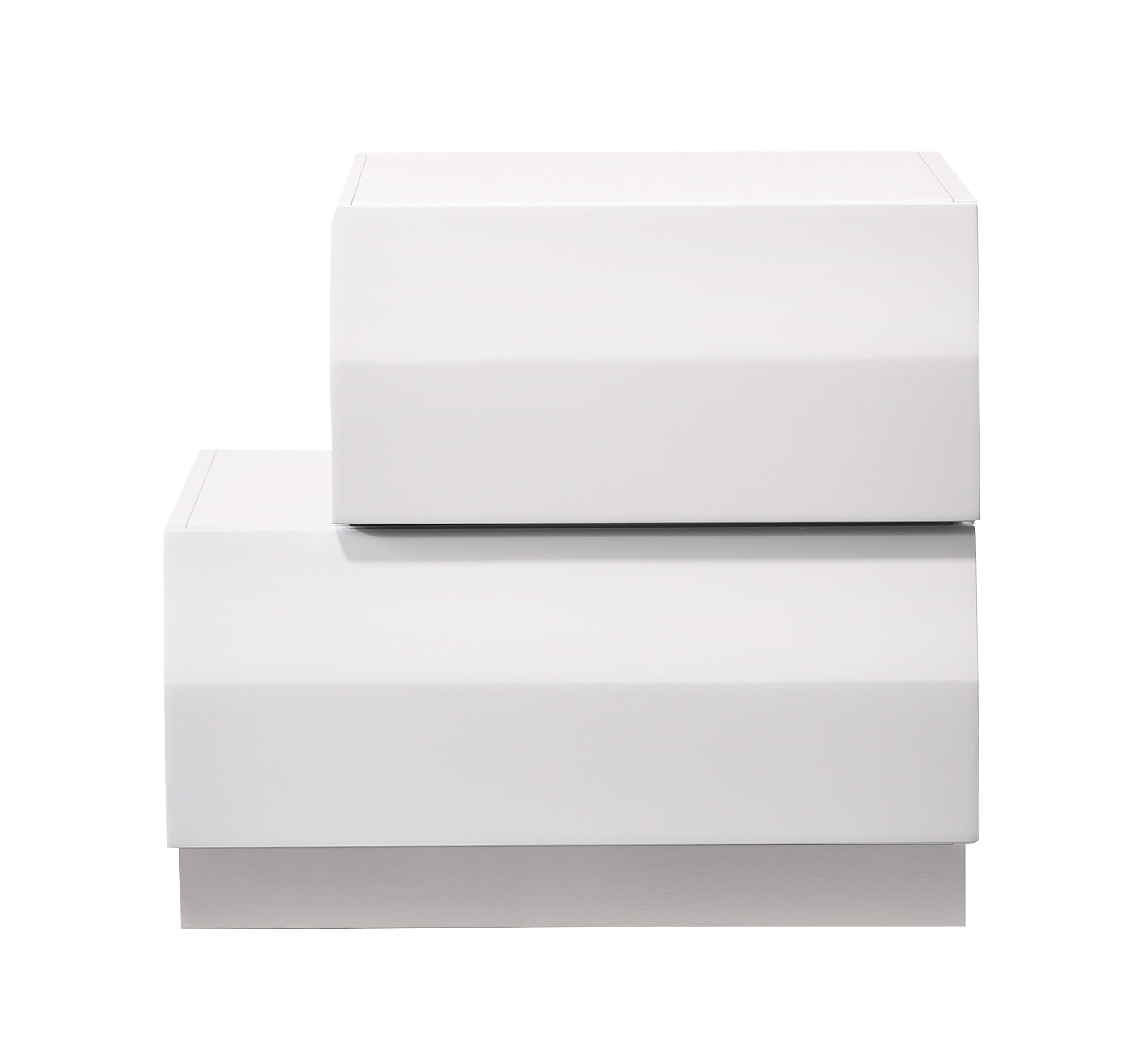 Milan Left Facing Night Stand in White