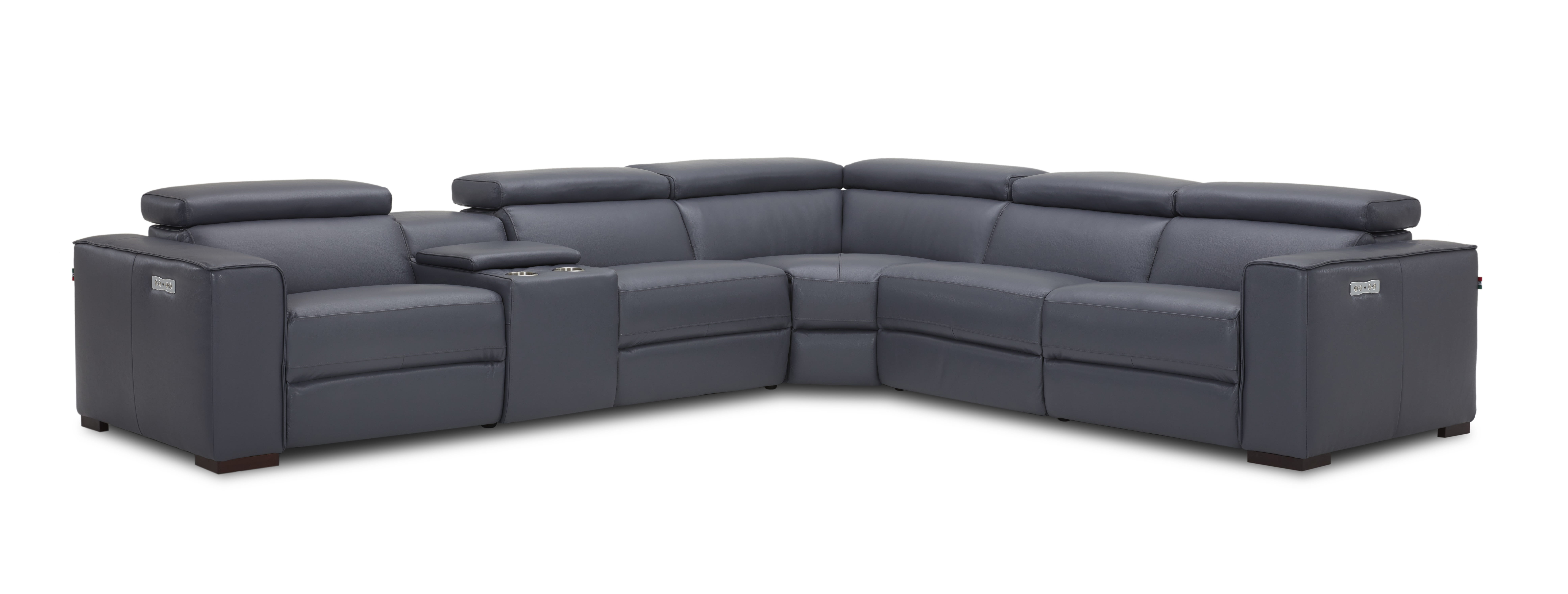 JM Furniture Picasso Blue Grey Motion Sectional