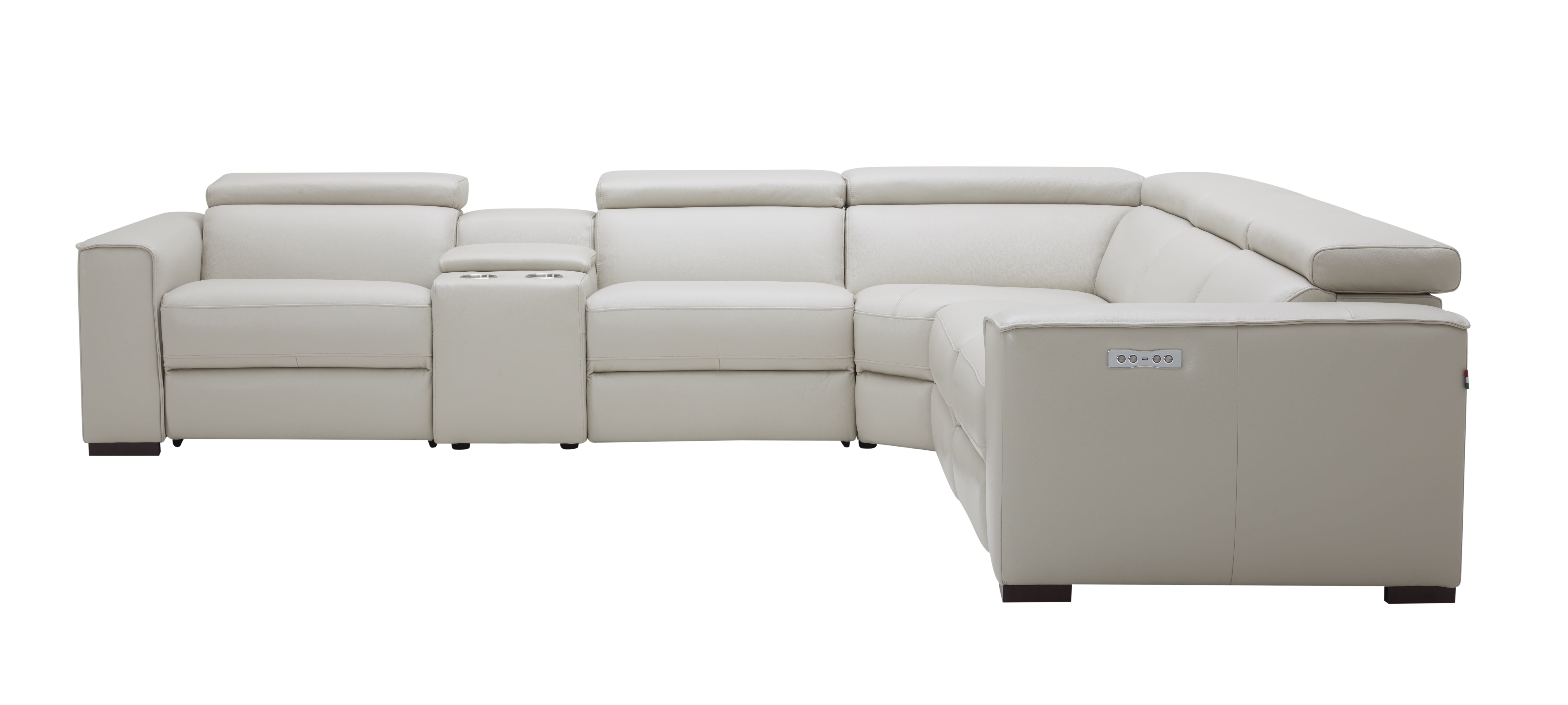 JM Furniture Picasso Silver Grey Motion Sectional