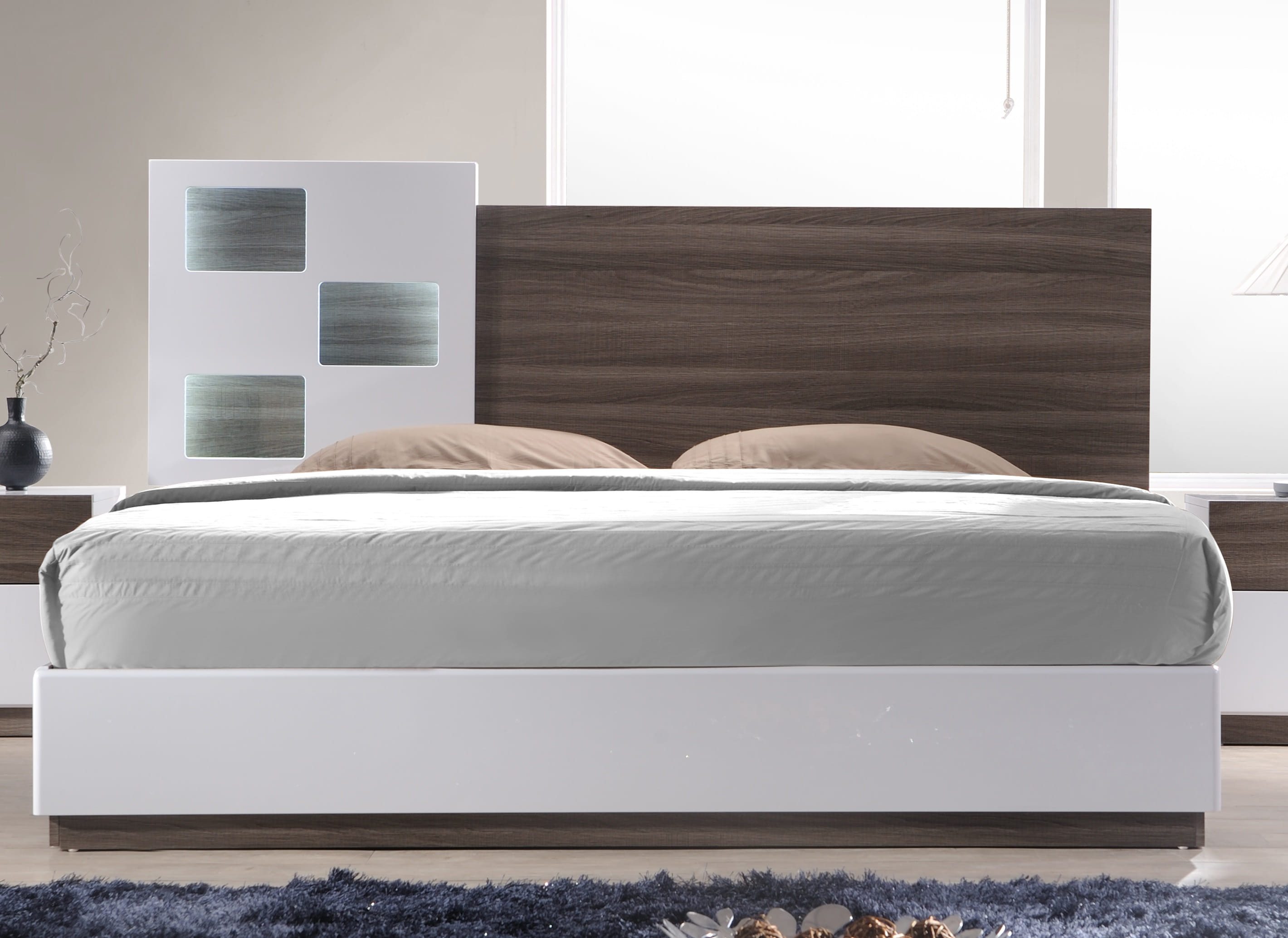 JM Furniture Sanremo Walnut A King Bed