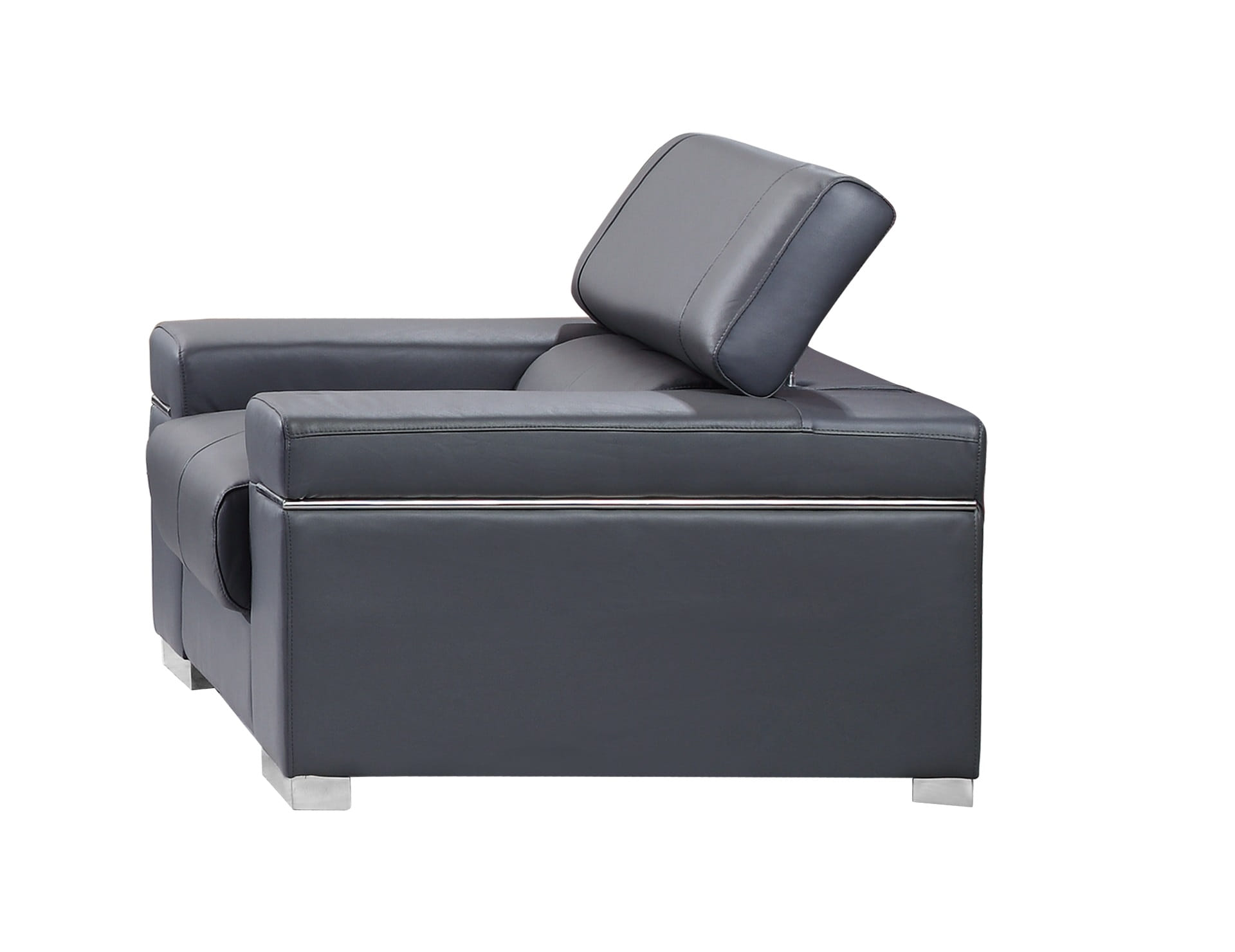 Soho Chair in Grey Leather