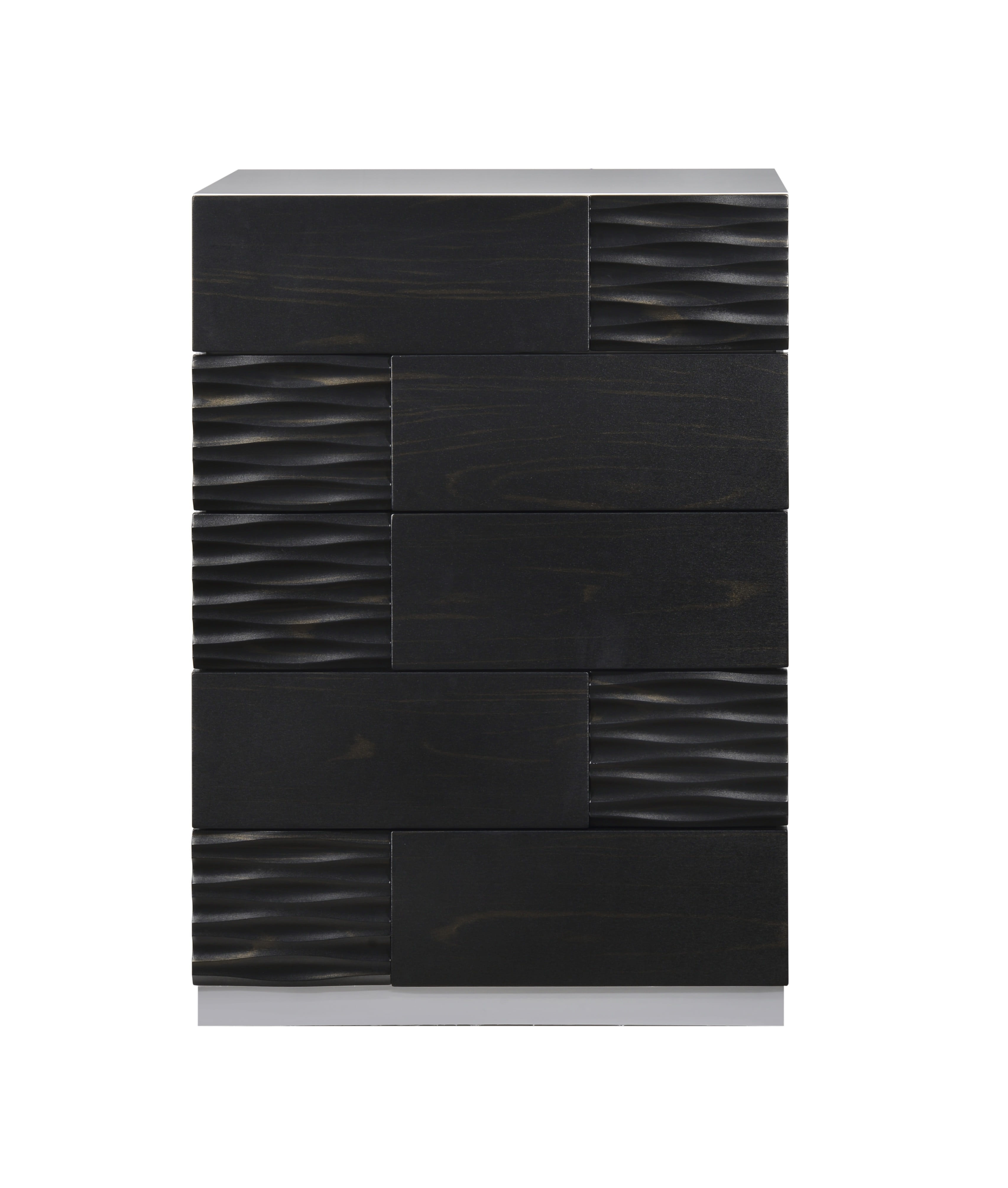 JM Furniture Tribeca Black Grey Chest
