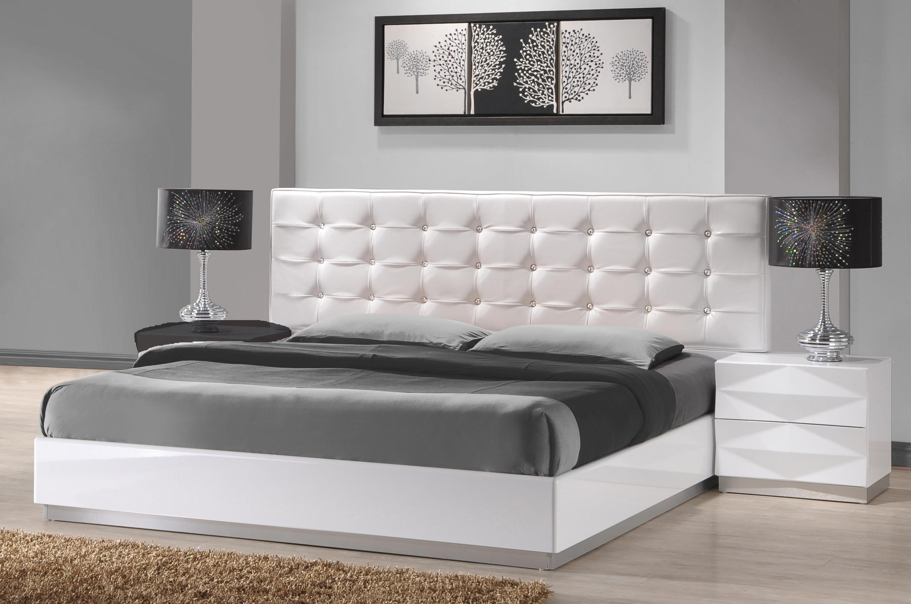 JM Furniture Verona White 2pc Queen Bedroom Set