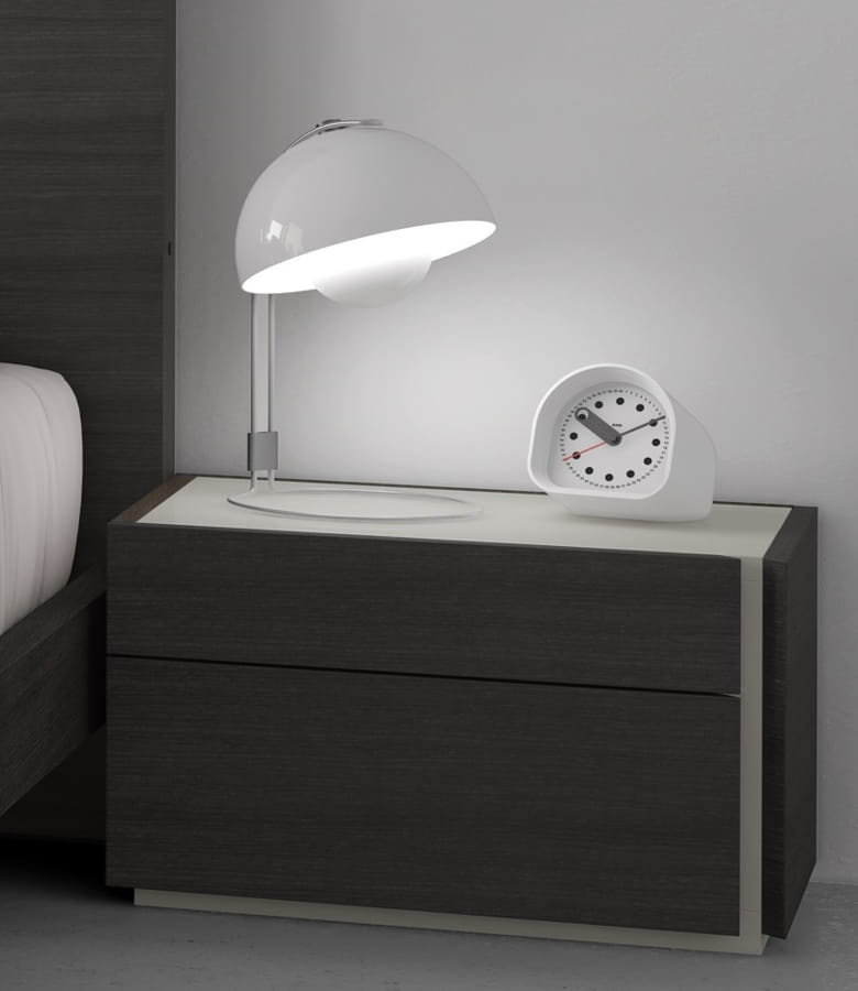 JM Furniture Faro Wenge Light Grey Right Facing Night Stand