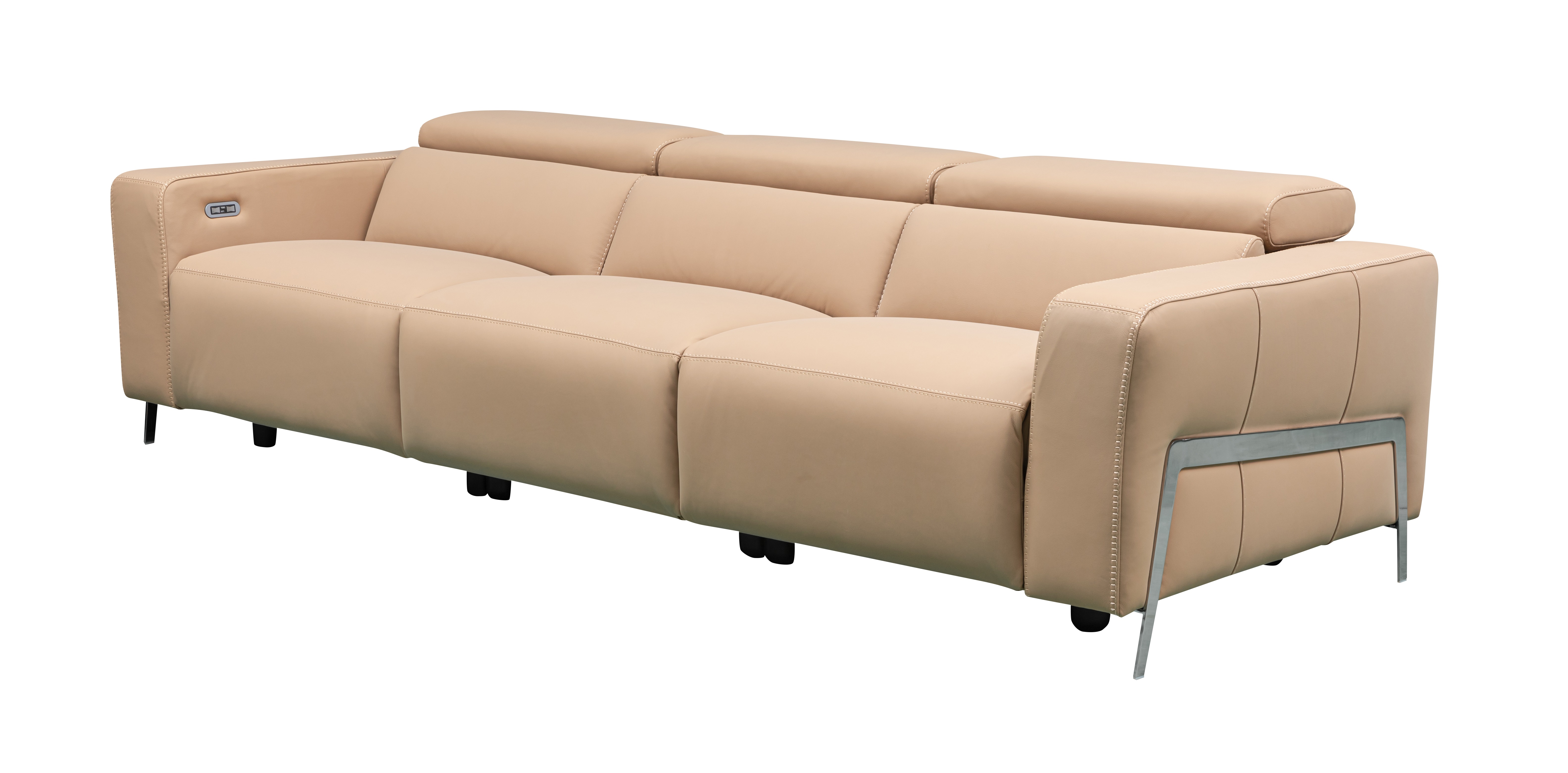 Klaussner Furniture Luca Light Camel 3 Seater Power Reclining Sofa