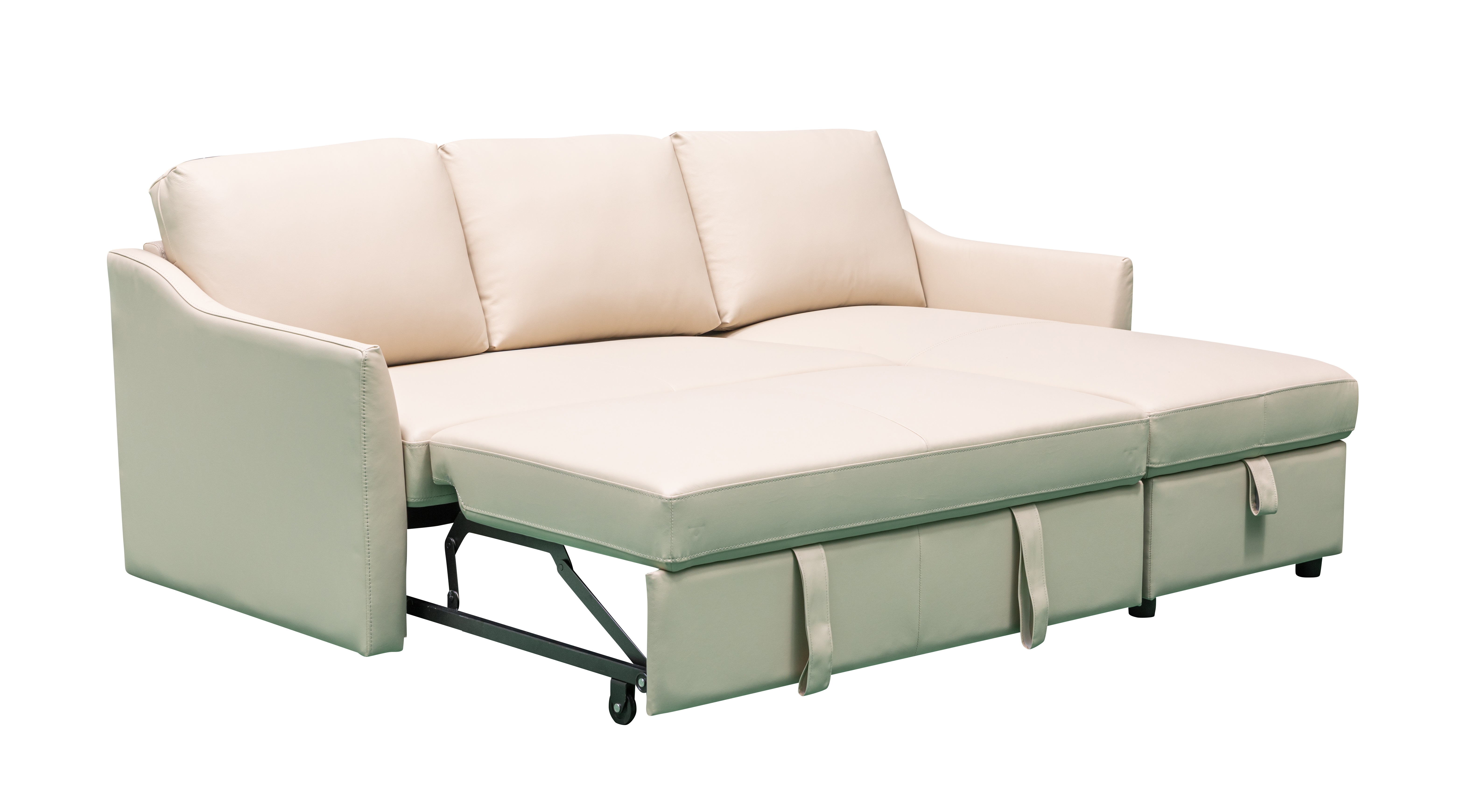 Klaussner Furniture Merax Ivory L Shape Full Sleeper Sectional with Storage...