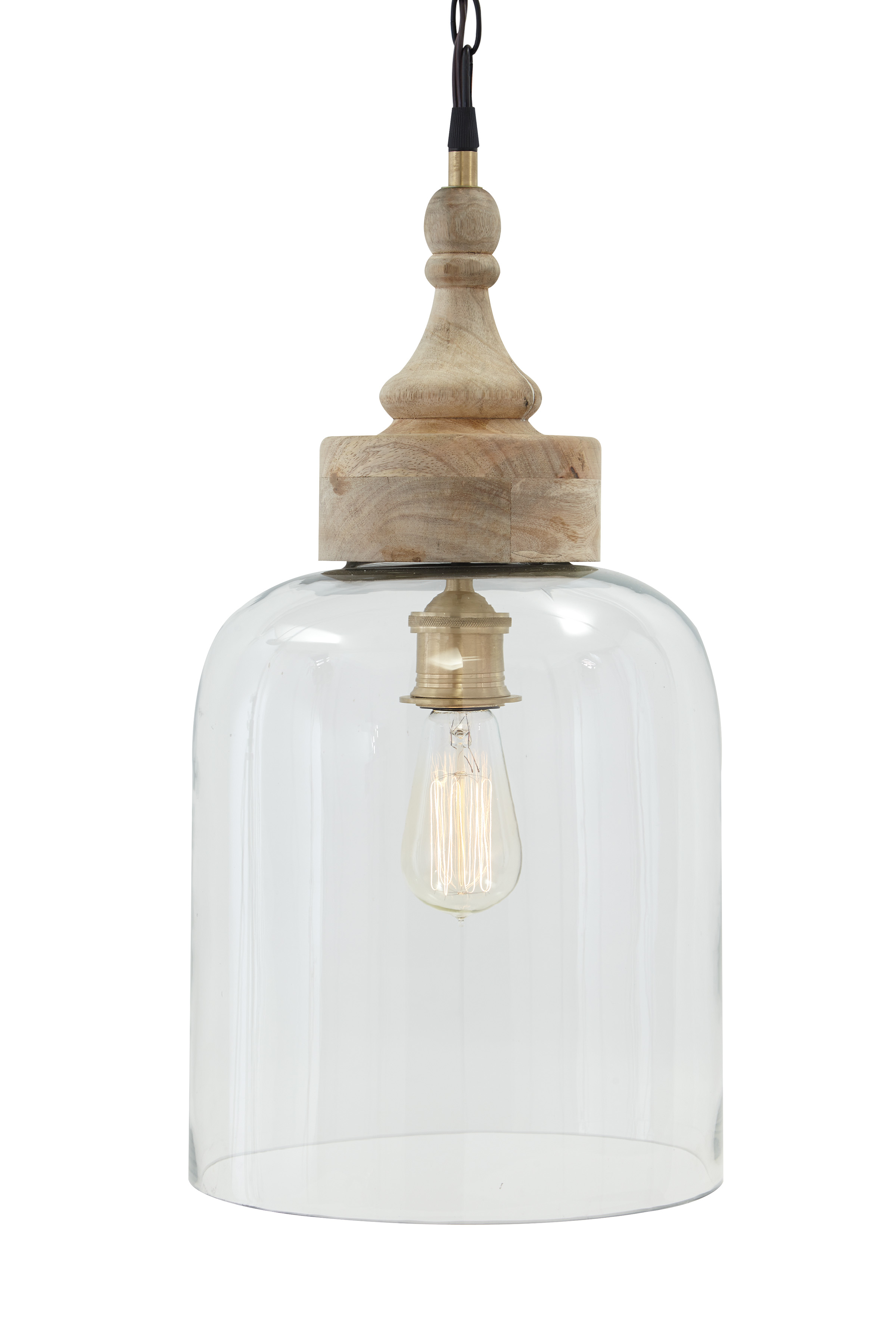 Ashley Furniture Faiz Transparent Glass Pendant Light