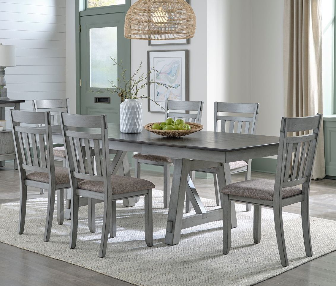 Liberty Newport Smokey Grey 7pc Dining Room Set