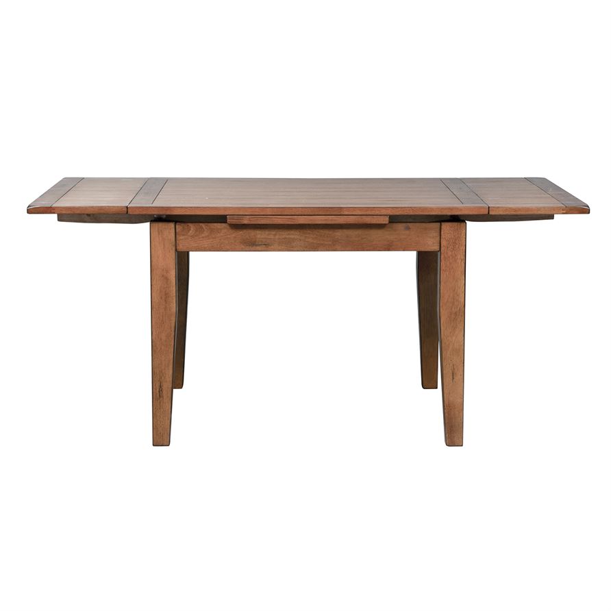 Liberty Treasures Rustic Oak Retractable Leg Table