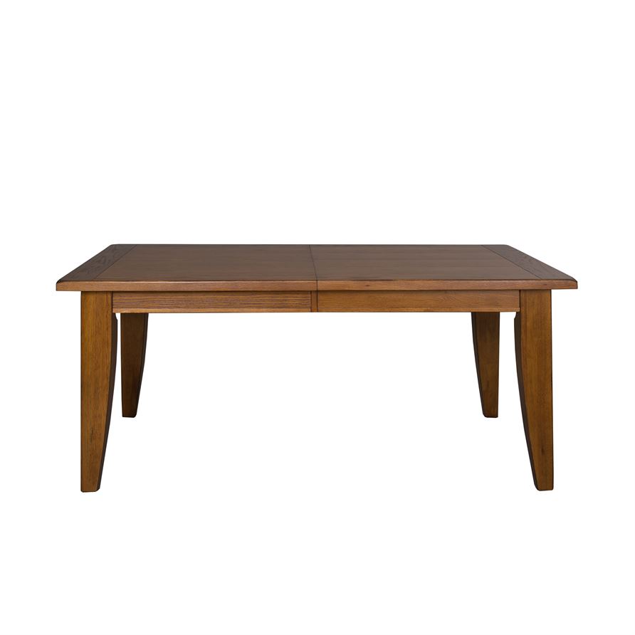 Liberty Treasures Rustic Oak Rectangular Leg Table