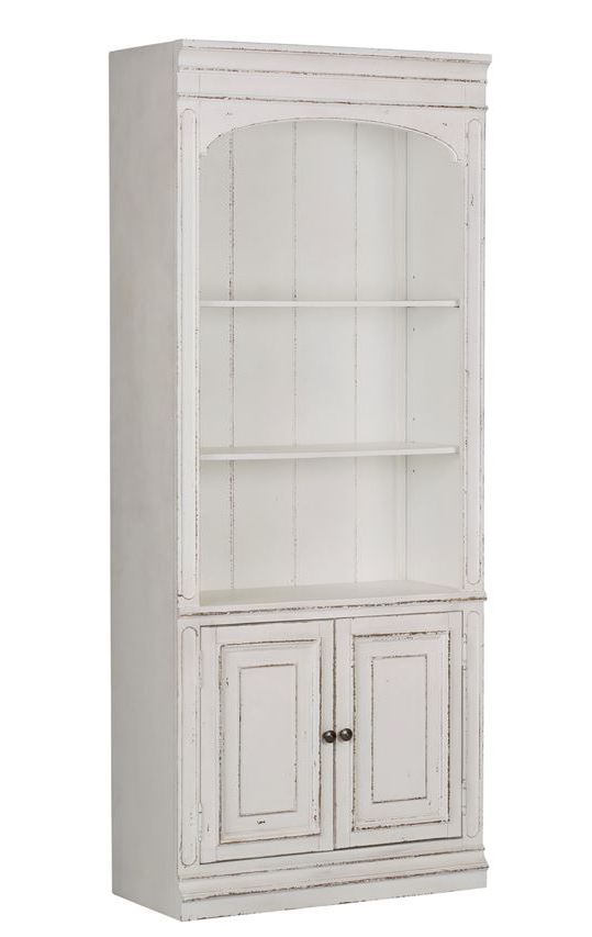 Liberty Magnolia Manor White Bunching Bookcase