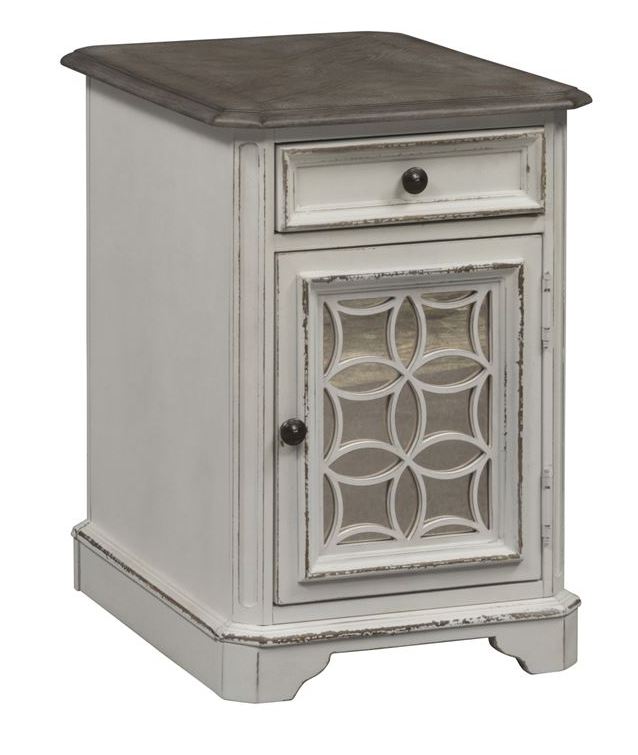 Liberty Magnolia Manor Antique White Chair Side Table
