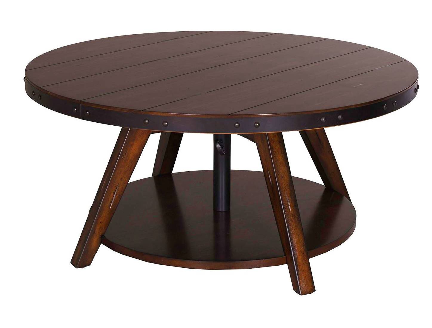 Liberty Aspen Skies Russet Brown Motion Cocktail Table