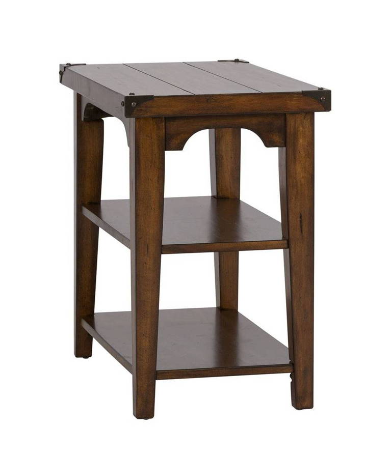 Liberty Aspen Skies Russet Brown Chair Side Table