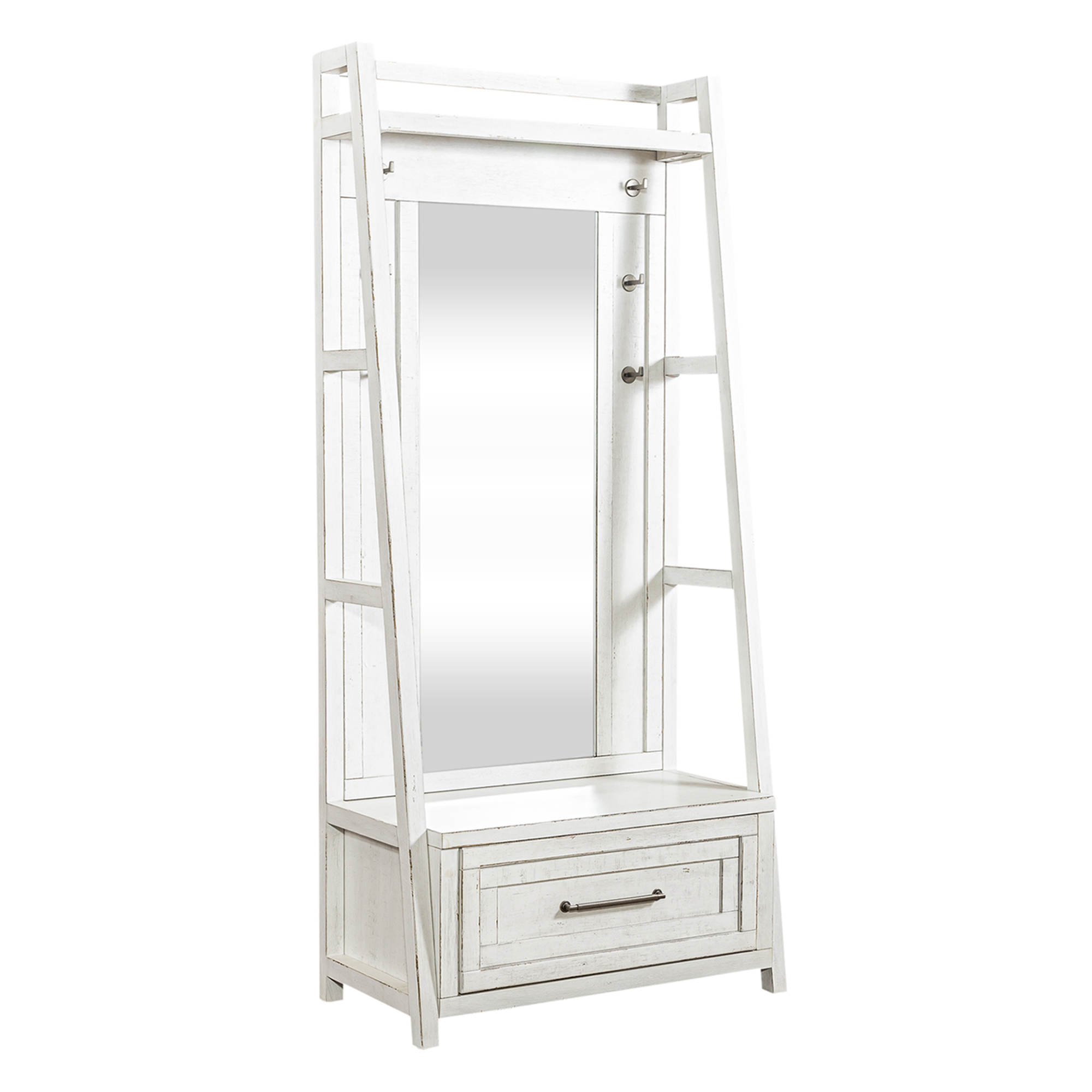 Liberty Modern Farmhouse White Hall Tree