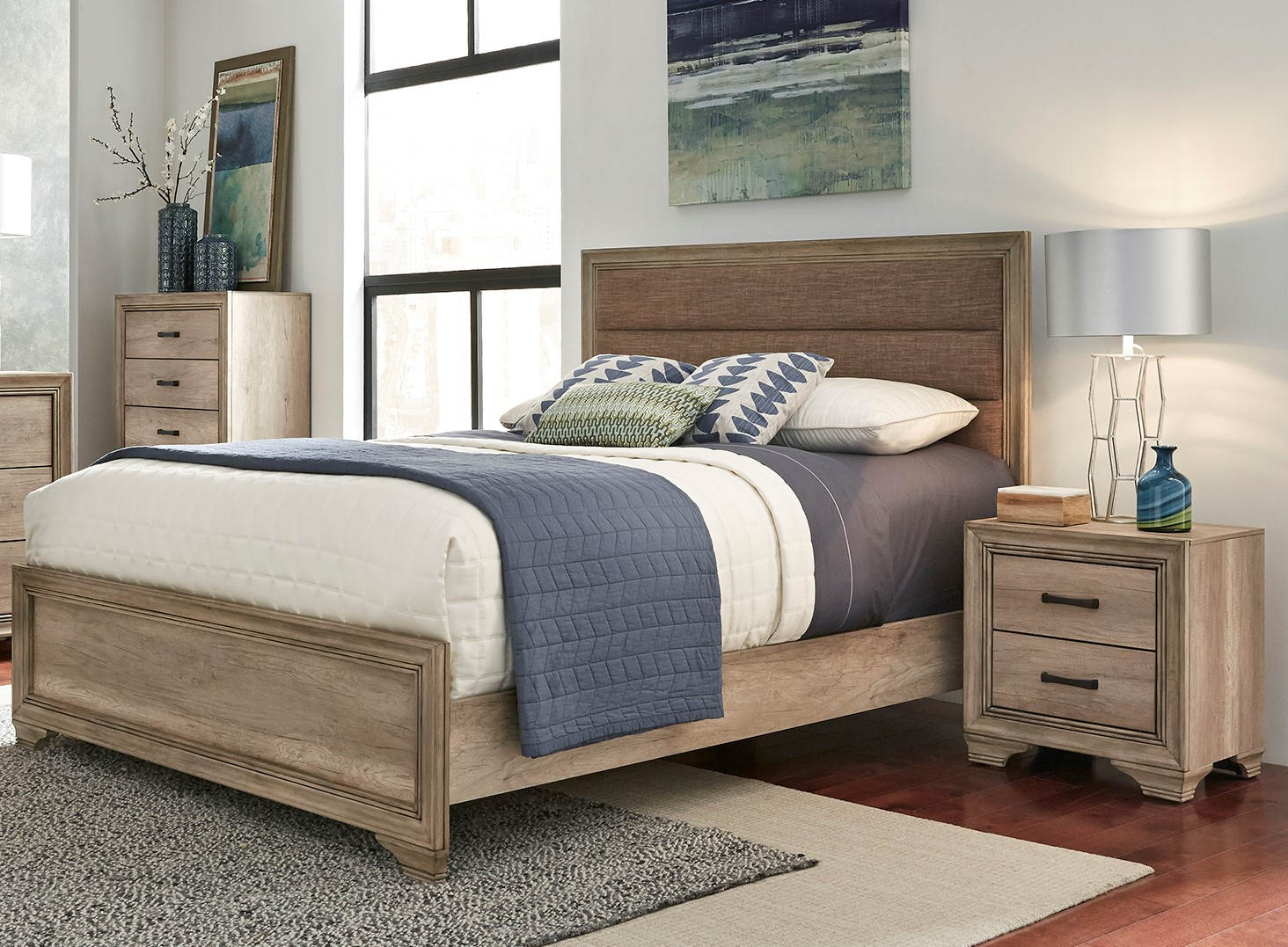 Liberty Sun Valley Sandstone 2pc Bedroom Set with King Bed
