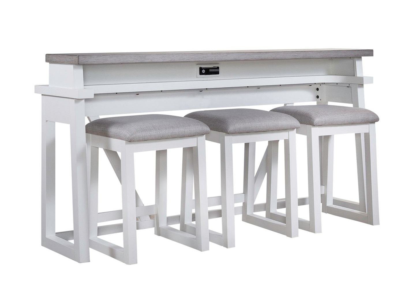 Liberty Palmetto Heights White Driftwood 4pc Bar Height Set