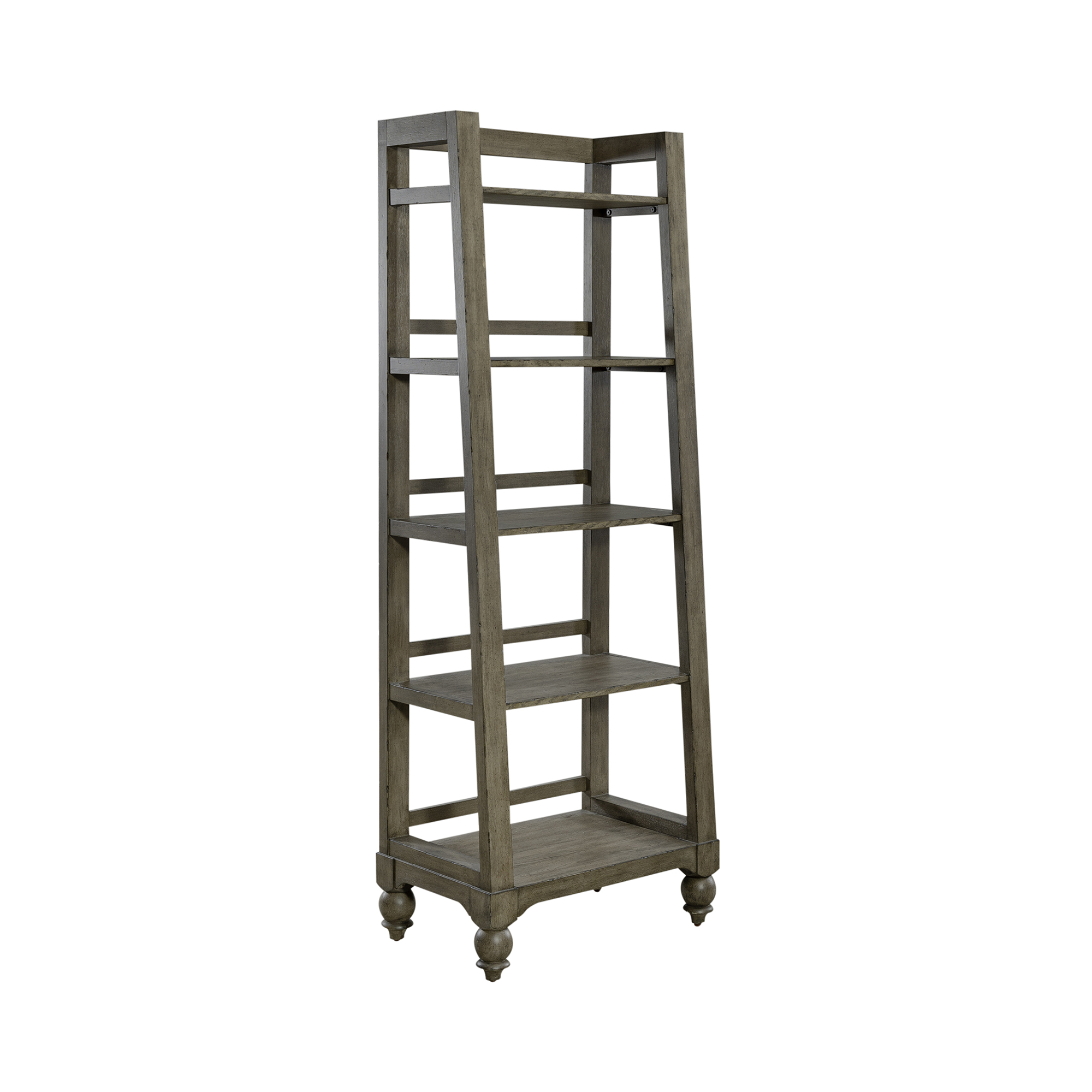 Liberty Americana Farmhouse Dusty Taupe Leaning Pier Bookcase
