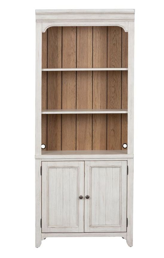 Liberty Farmhouse Reimagined Antique White Bookcase