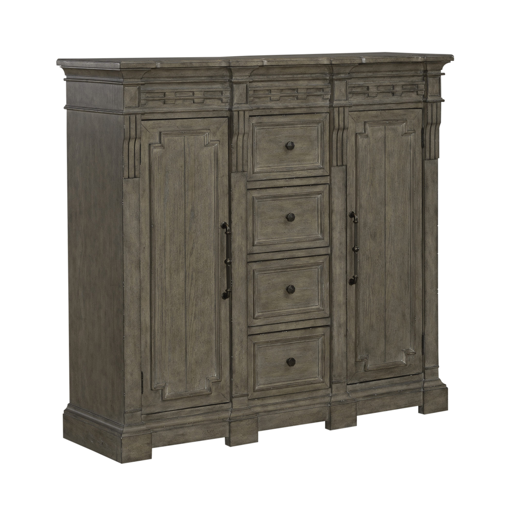 Liberty Town And Country Dusty Taupe 4 Drawer 2 Door Chesser