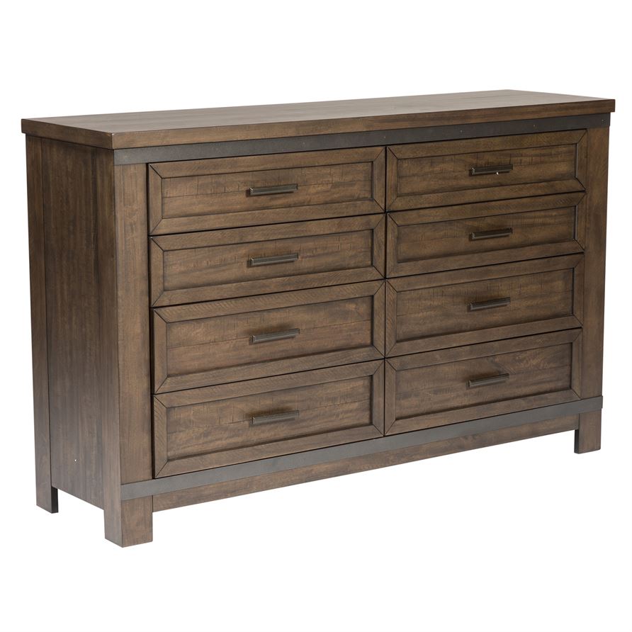 Liberty Thornwood Hills Beaten Gray 8 Drawer Dresser