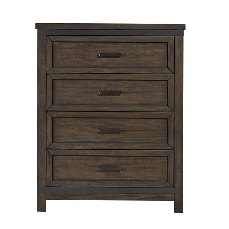 Liberty Thornwood Hills Rock Beaten Gray 4 Drawer Chest