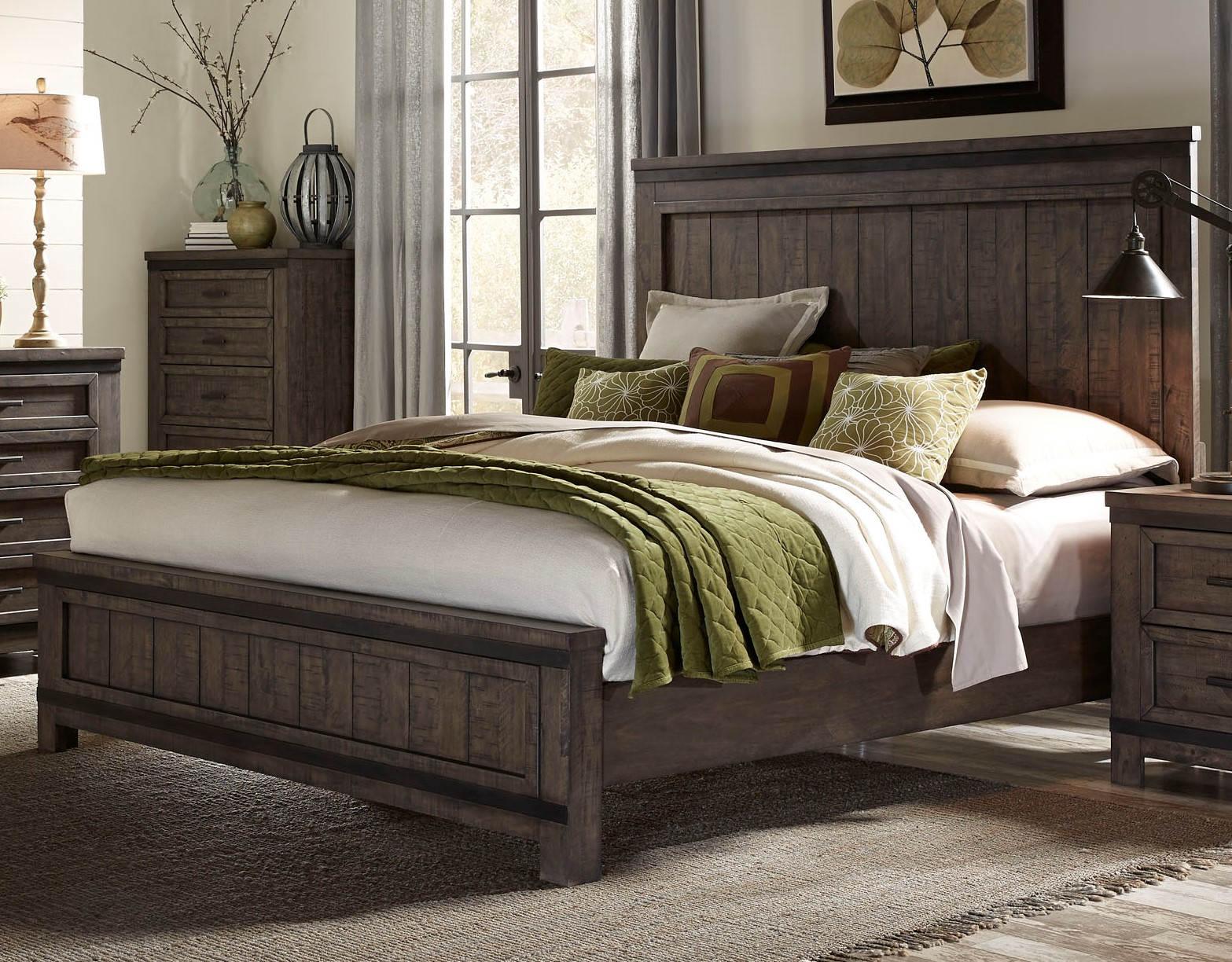 Liberty Thornwood Hills Beaten Gray Cal King Panel Bed