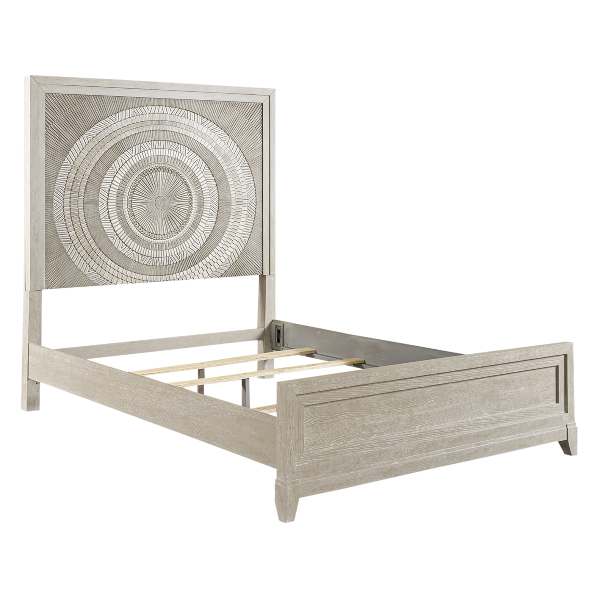 Liberty Belmar Washed Taupe Silver Champagne Queen Panel Bed