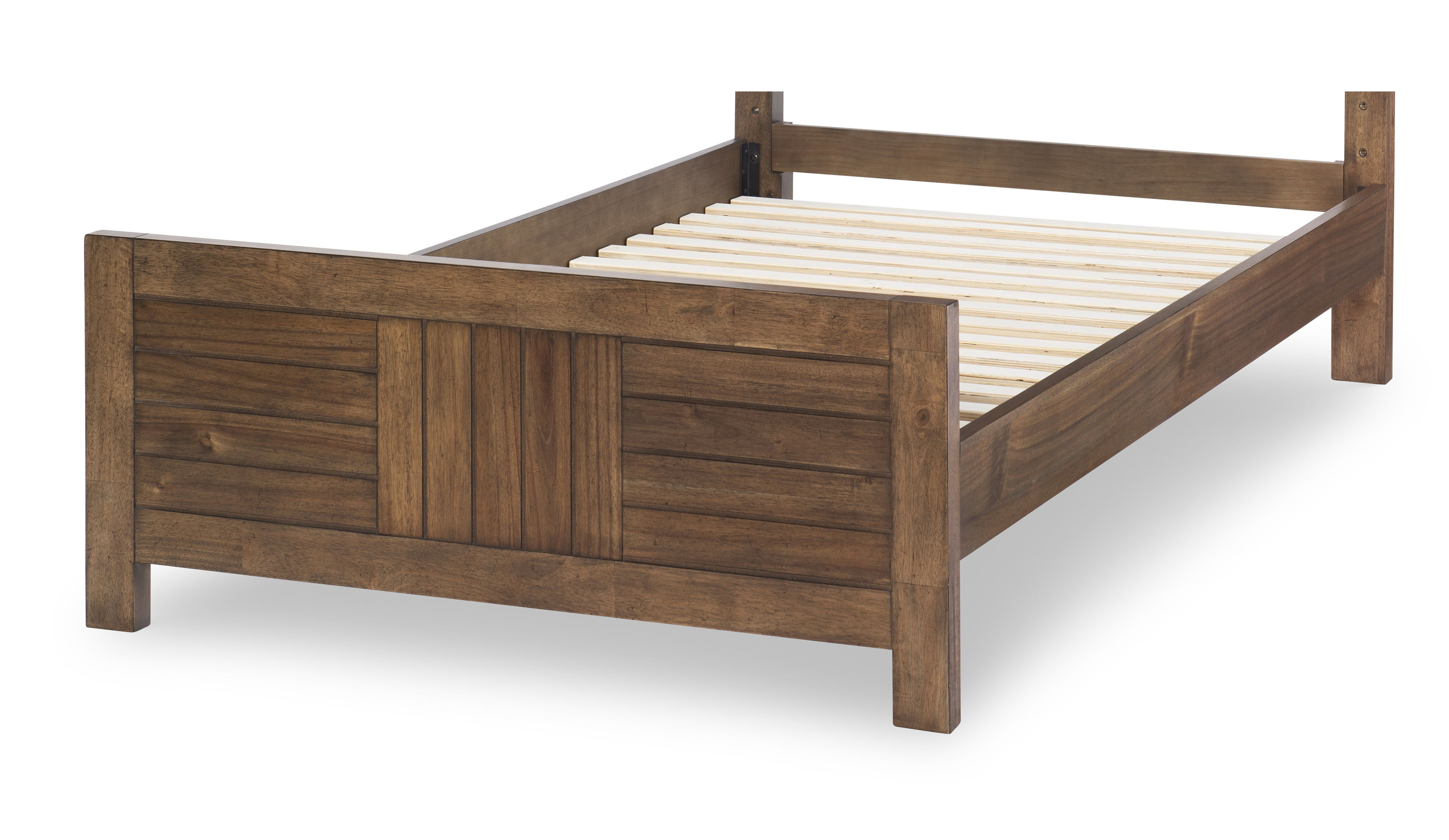 Panel Footboard, Twin 3/3 Brown Finish