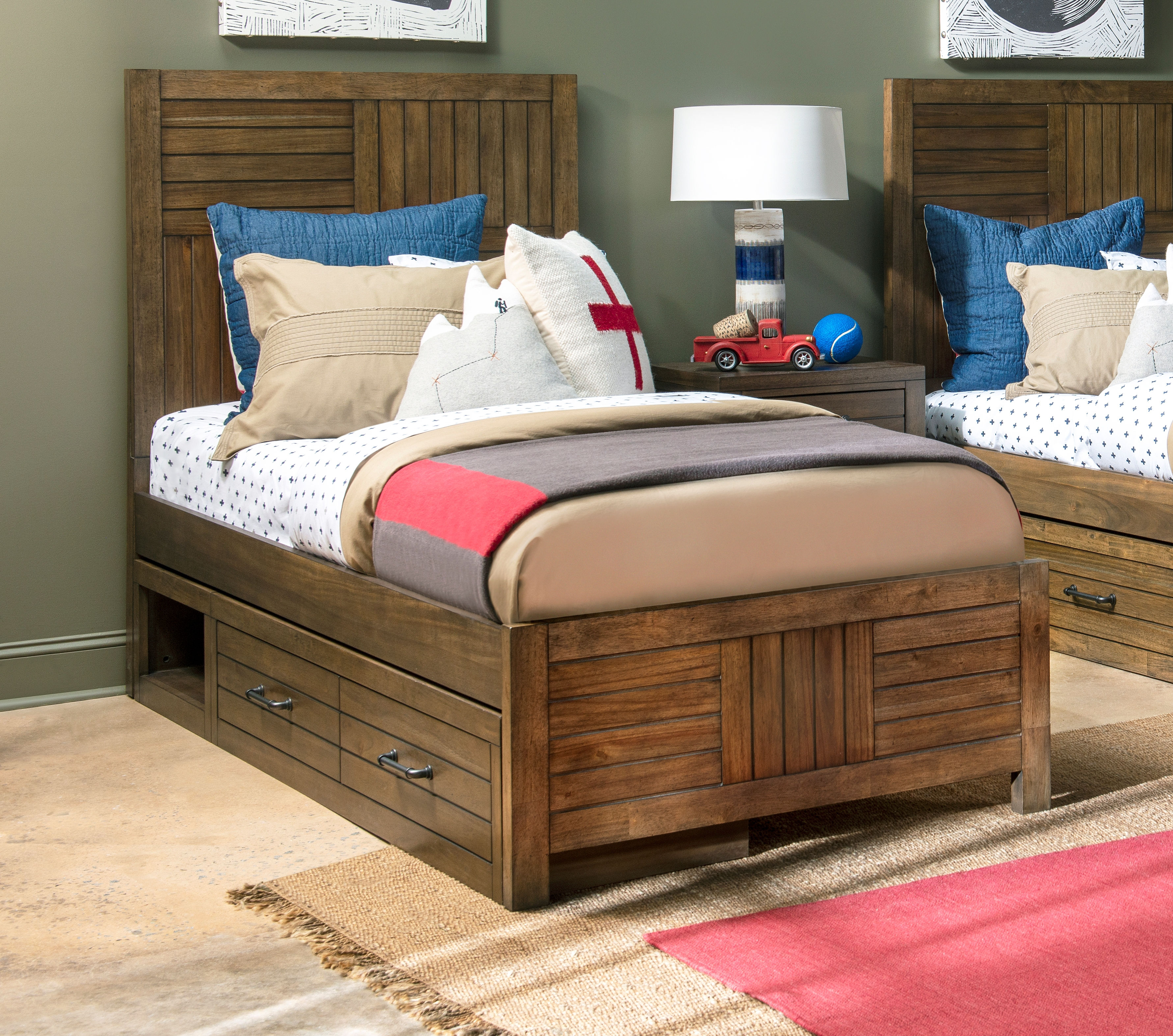 Legacy Kids Summer Camp Tree House Brown 2pc Kids Bedroom Set with Twin Und...
