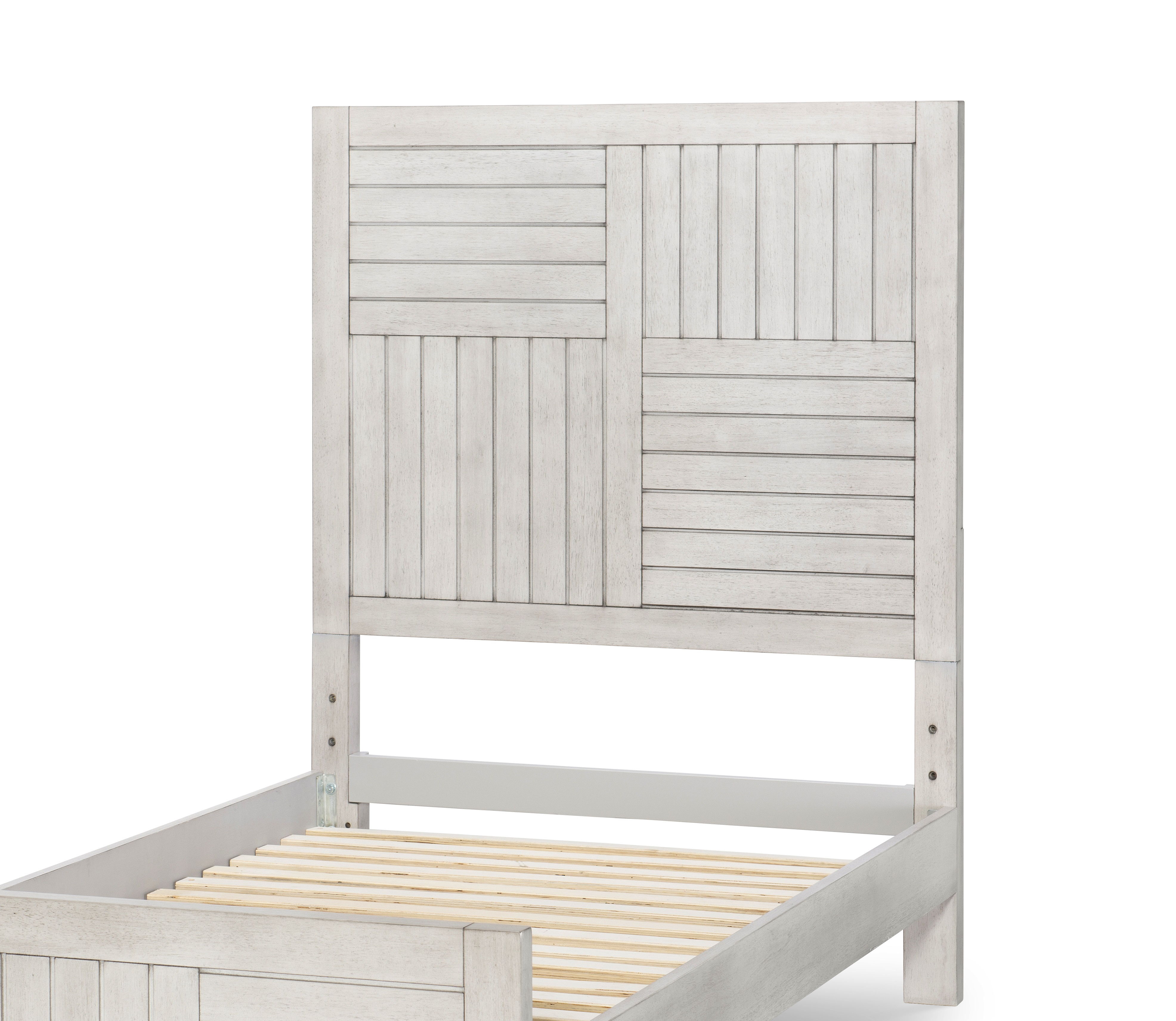 Panel Headboard, Twin 3/3 Stone Path Gray Finish