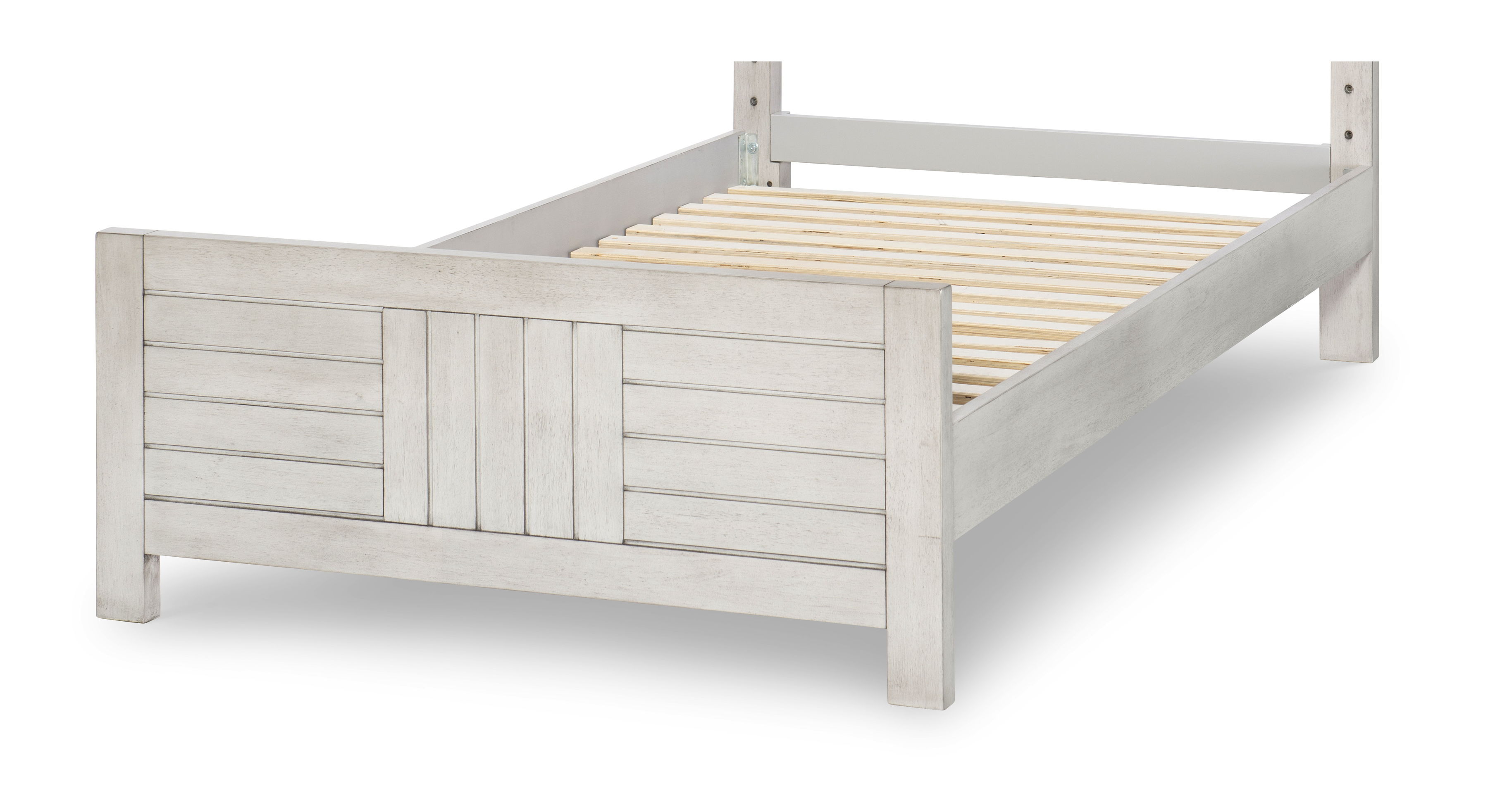 Panel Footboard, Twin 3/3 Stone Path Gray Finish