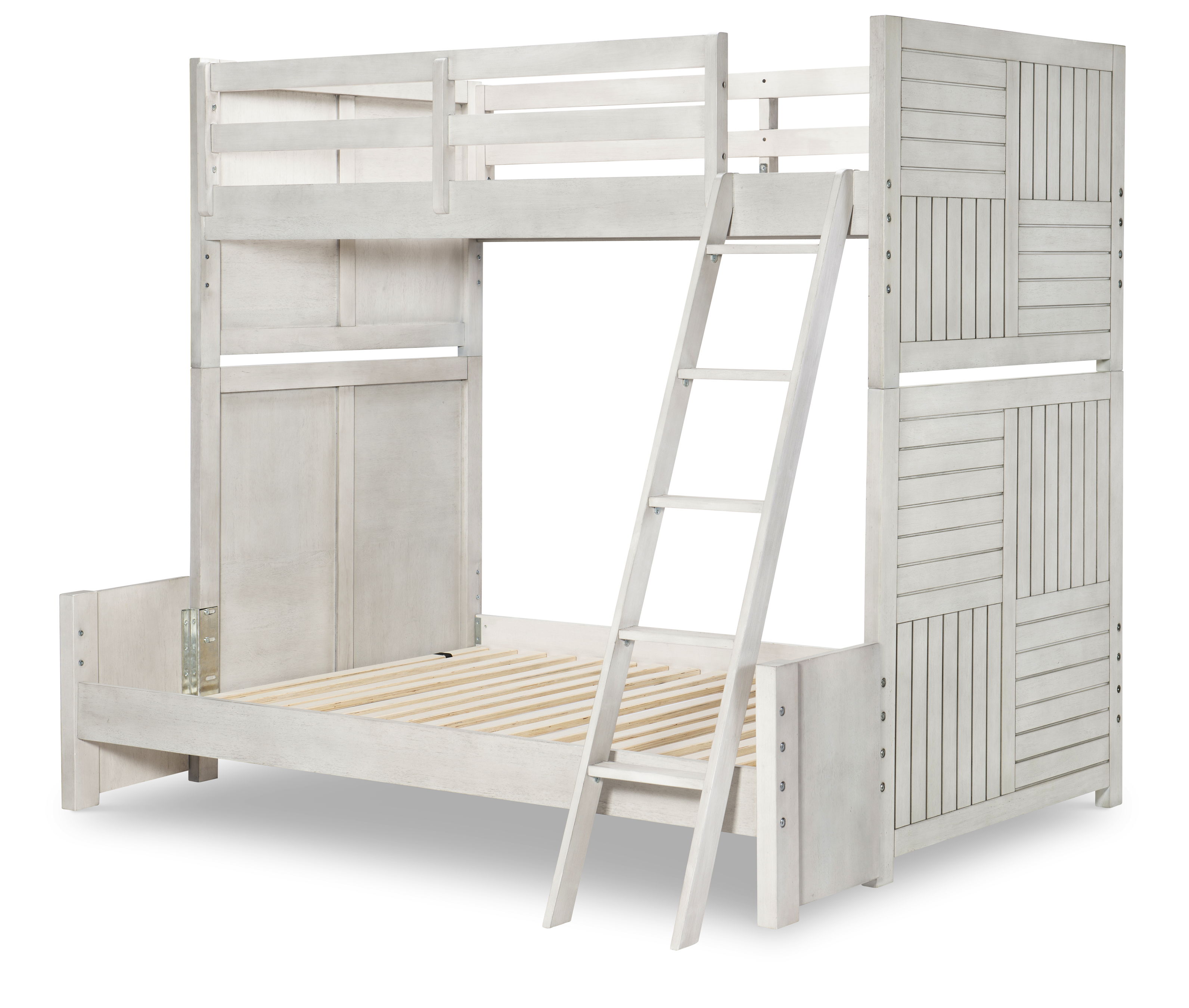 Legacy Kids Summer Calmp Stone Path Gray Twin Over Full Bunk Bed