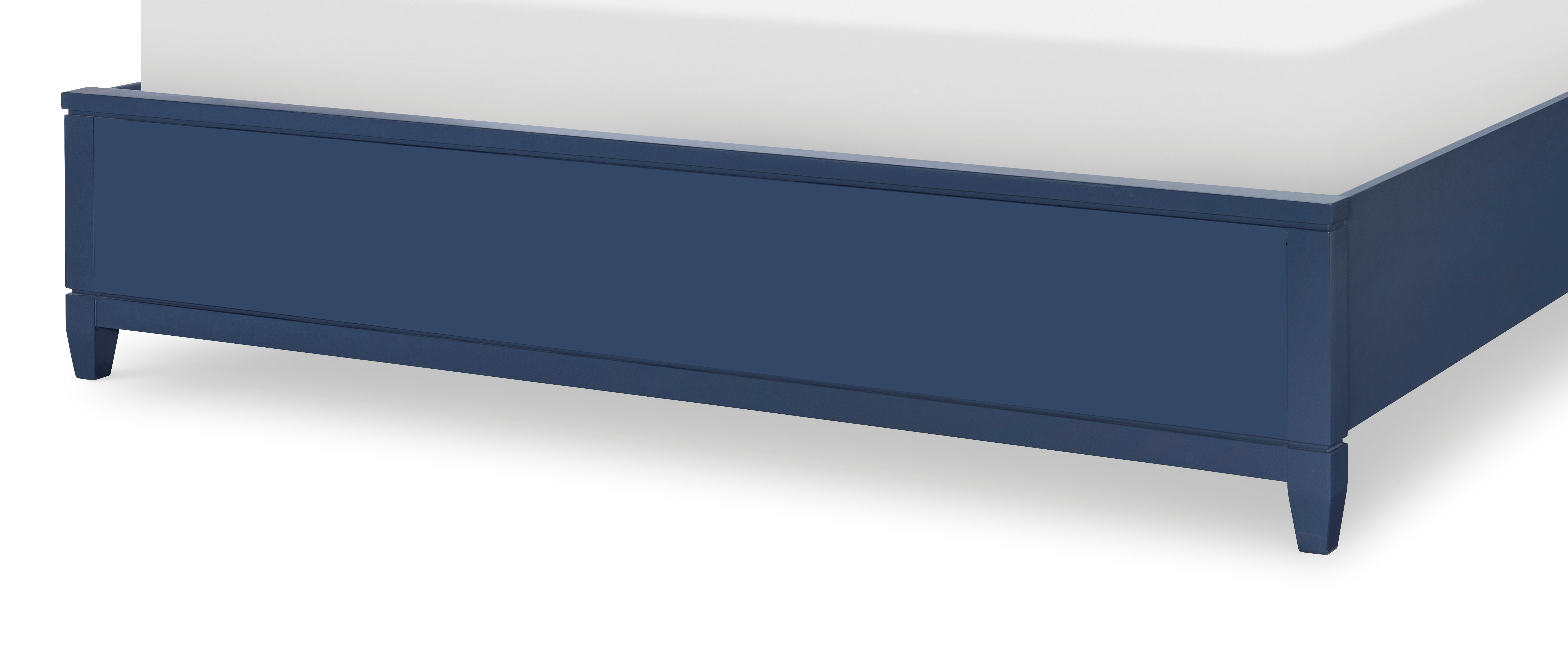 Panel Qn Footboard With Tapered Legs Blue Finish 5/0