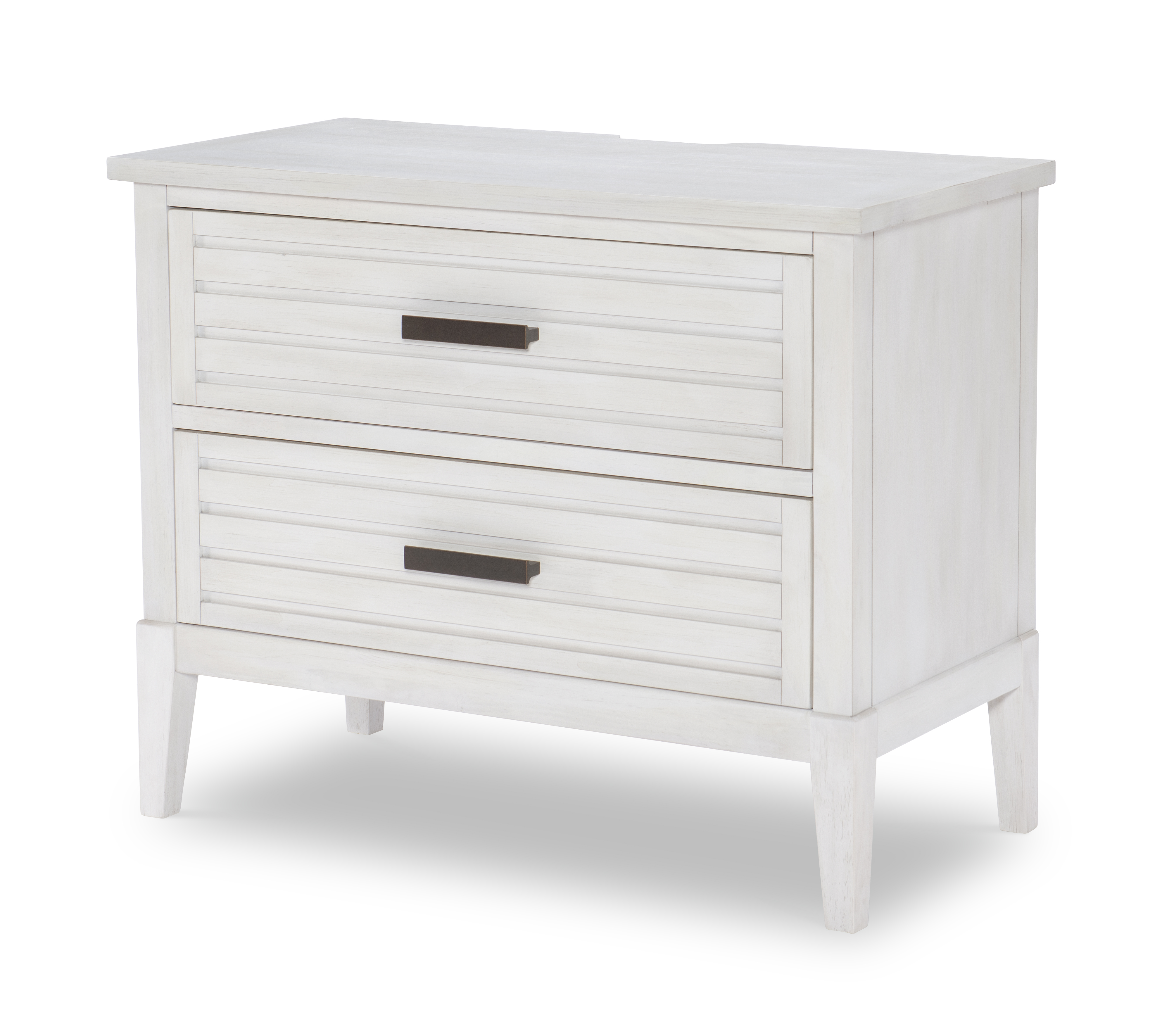 Legacy Furniture Edgewater Sand Dollar White Bachelors Chest Nightstand